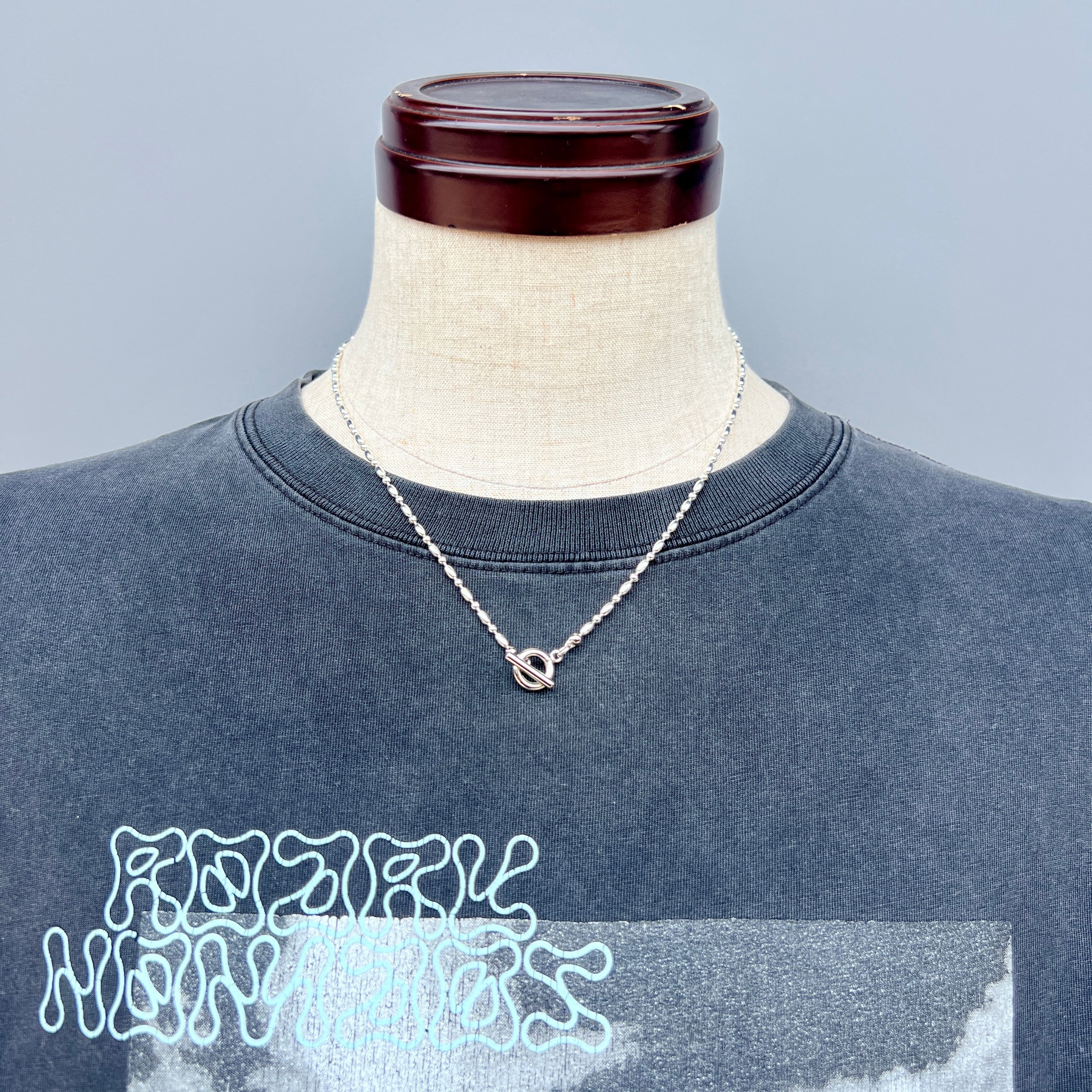 OVER THE DAY TOKYO | 50cm | 925 SILVER PLATED BALL CHAIN NECKLACE