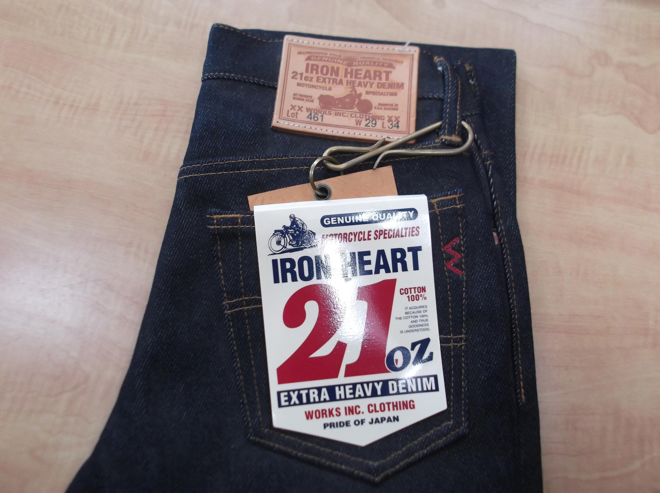 IRON HEART 461 実寸30×33 21oz - www.fourthquadrant.in