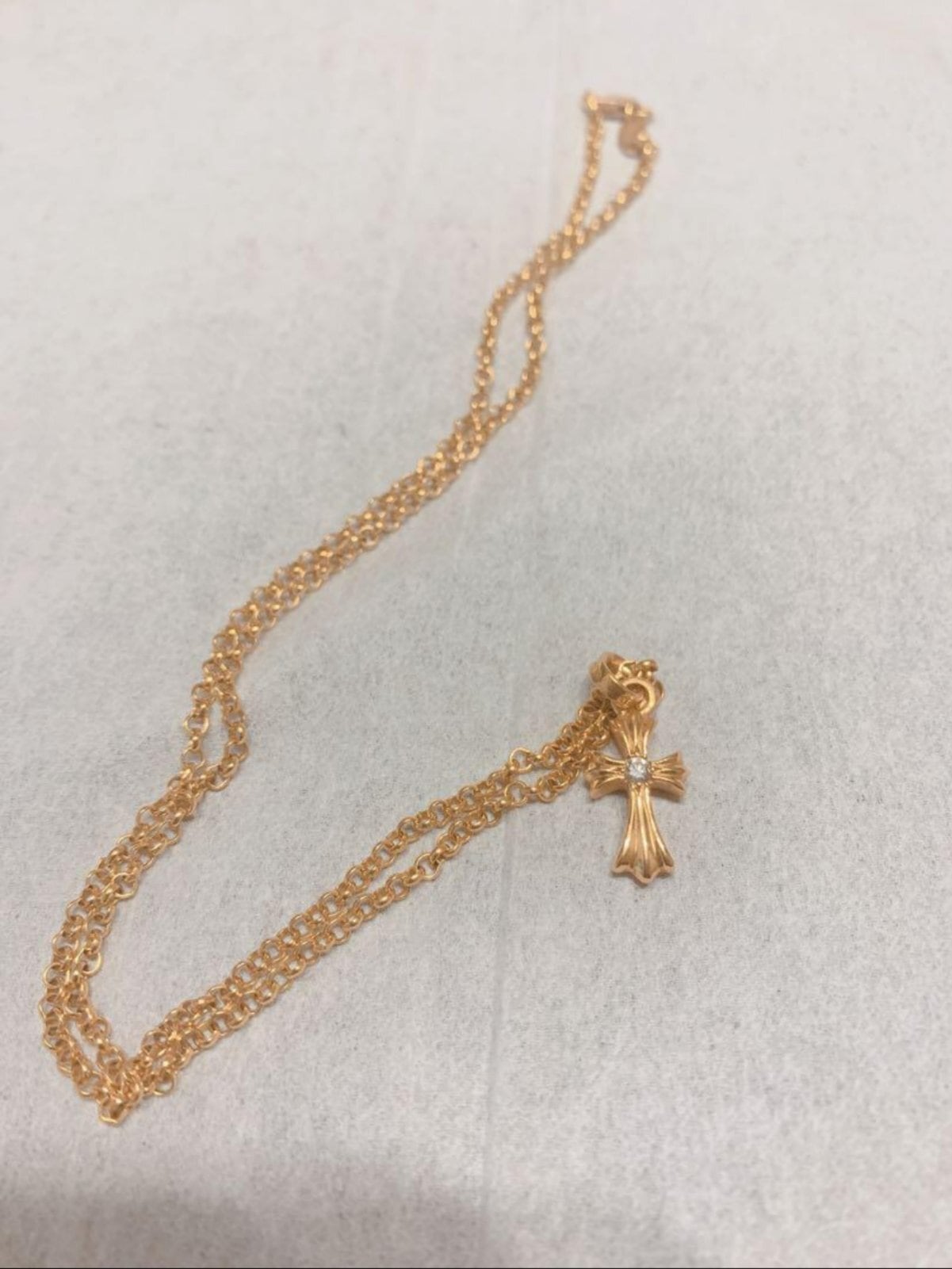 CHROME HEARTS クロムハーツ 22K ベビーファット 両面ダイヤ チェーン