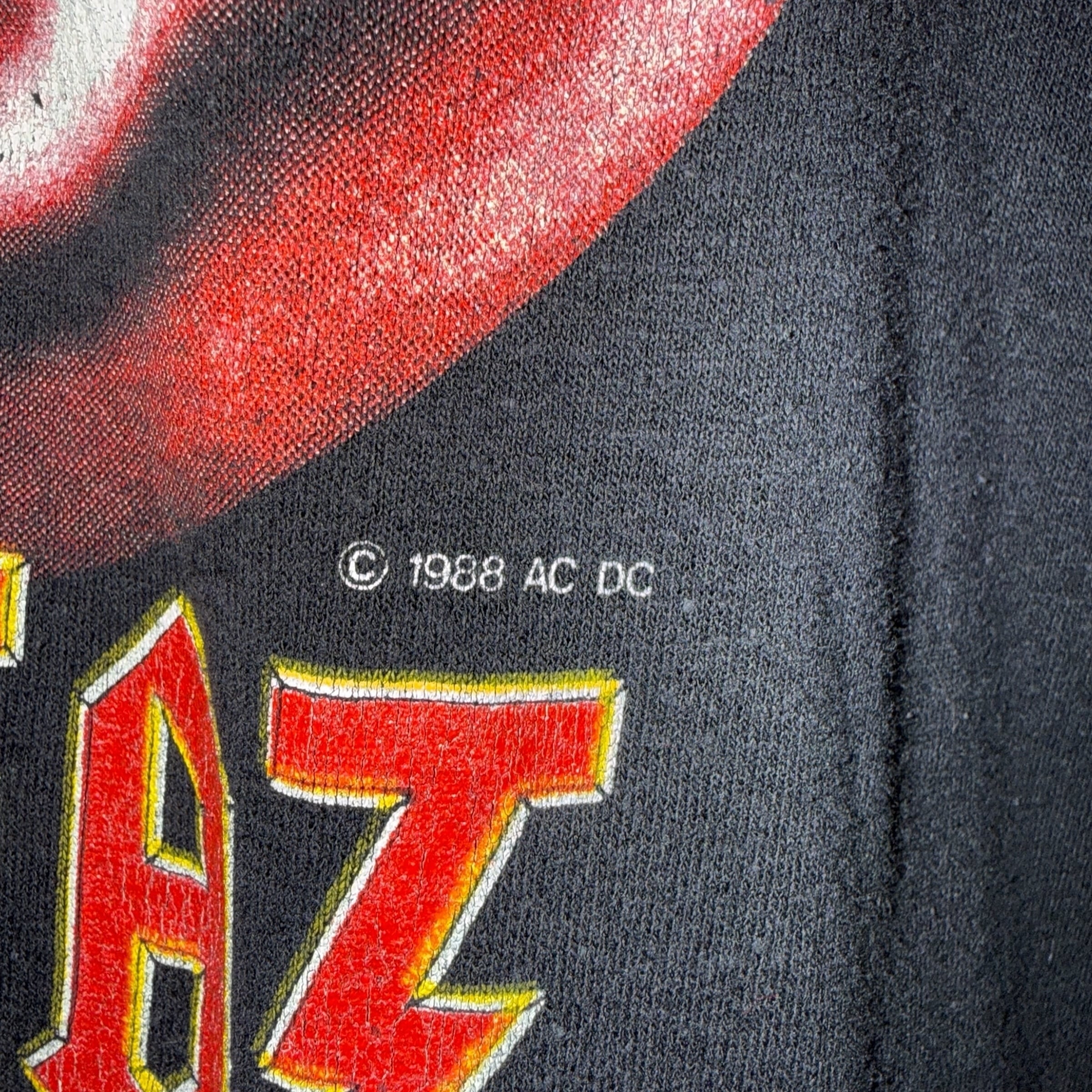 AC/DC】エーシーディーシー WORLD TOUR88 1988コピーライト Vintage T