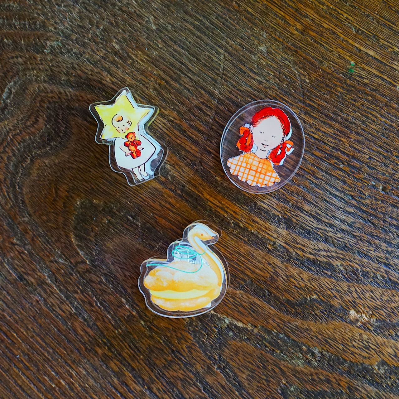 リバーシブル アクリルクリップ