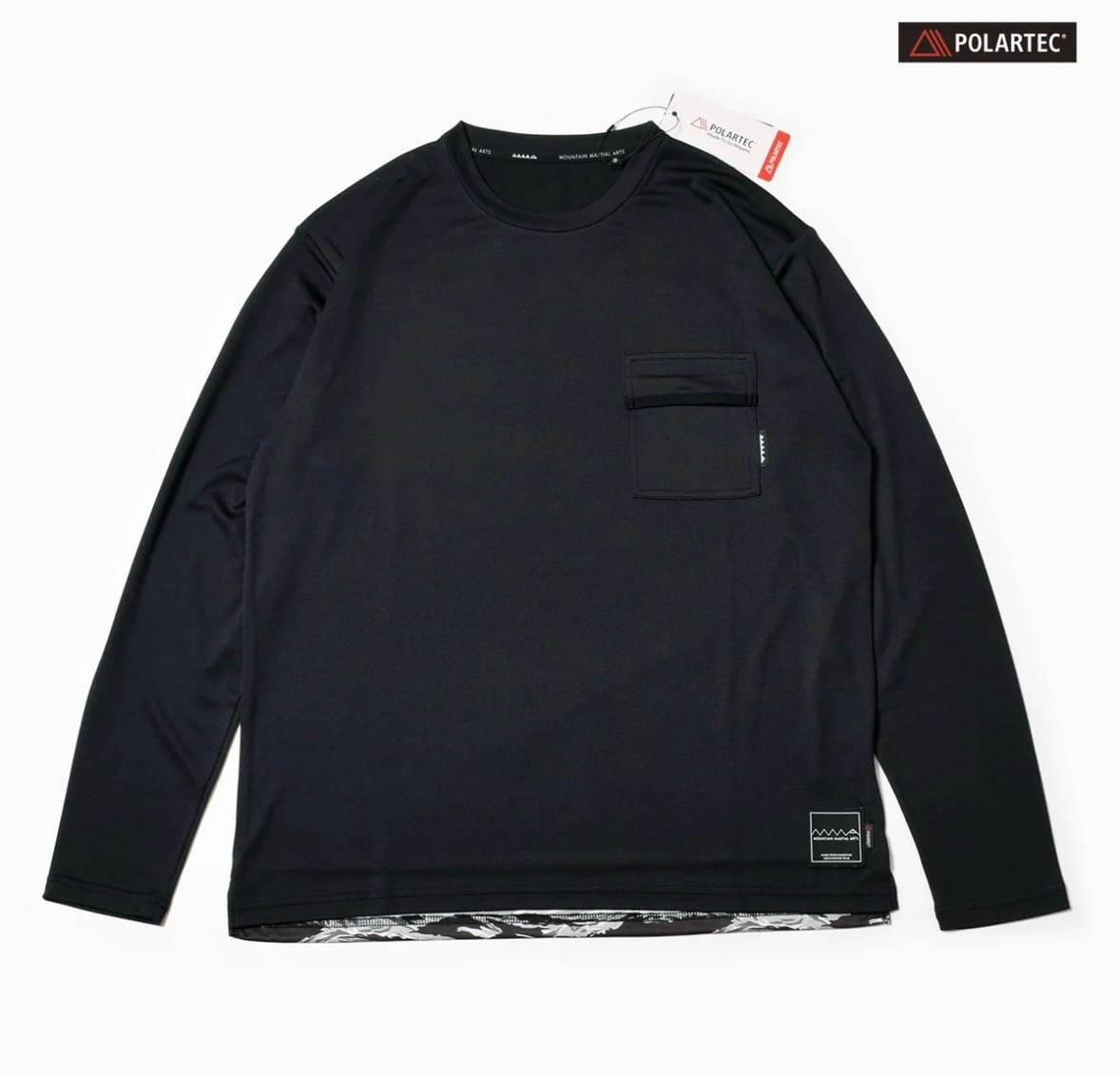 MMA(MOUNTAIN MARTIAL ATRTS) MMA Pocket Long Tee POLARTEC® version (Black)