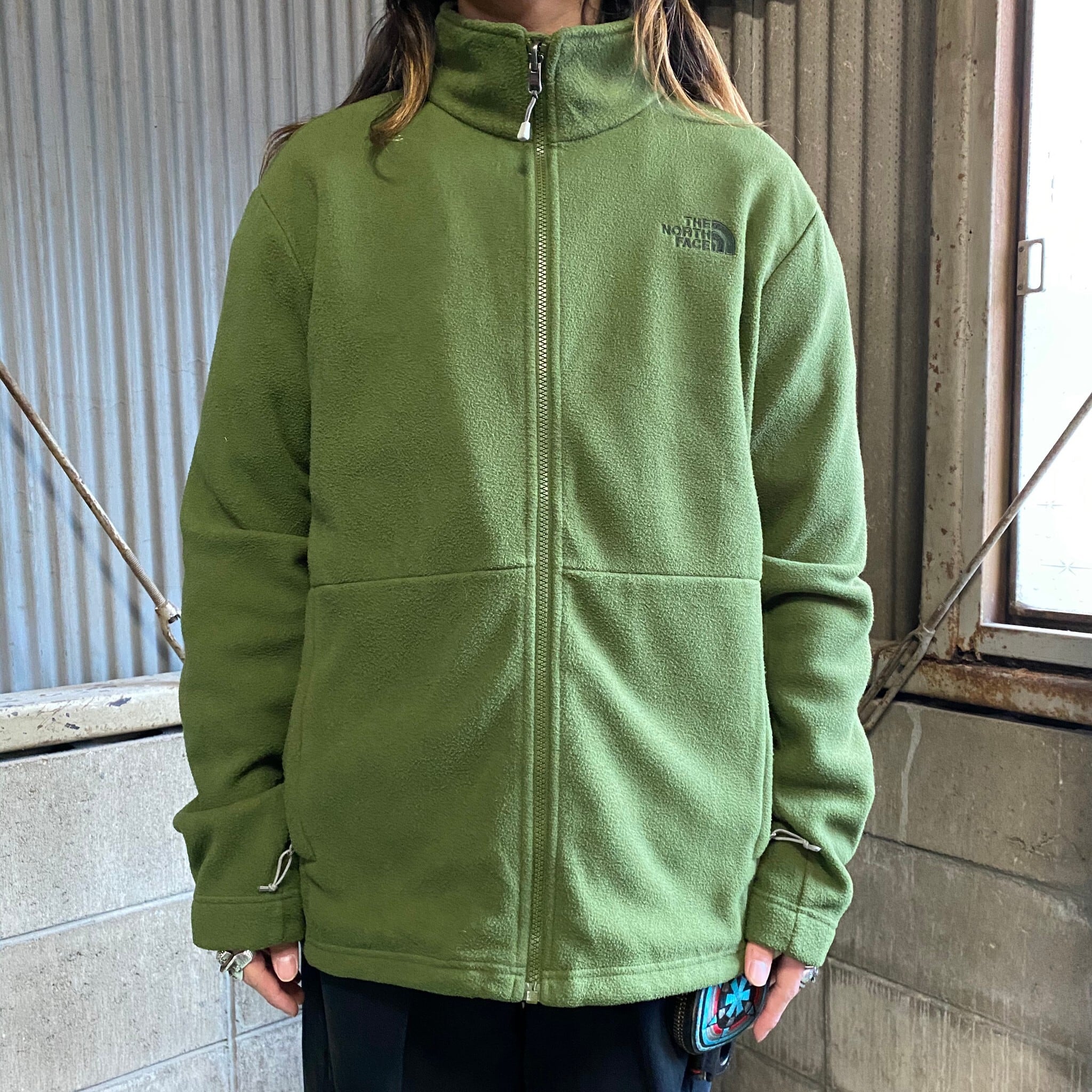 THE NORTH FACE ザ ノースフェイス フリースジャケット メンズL 古着