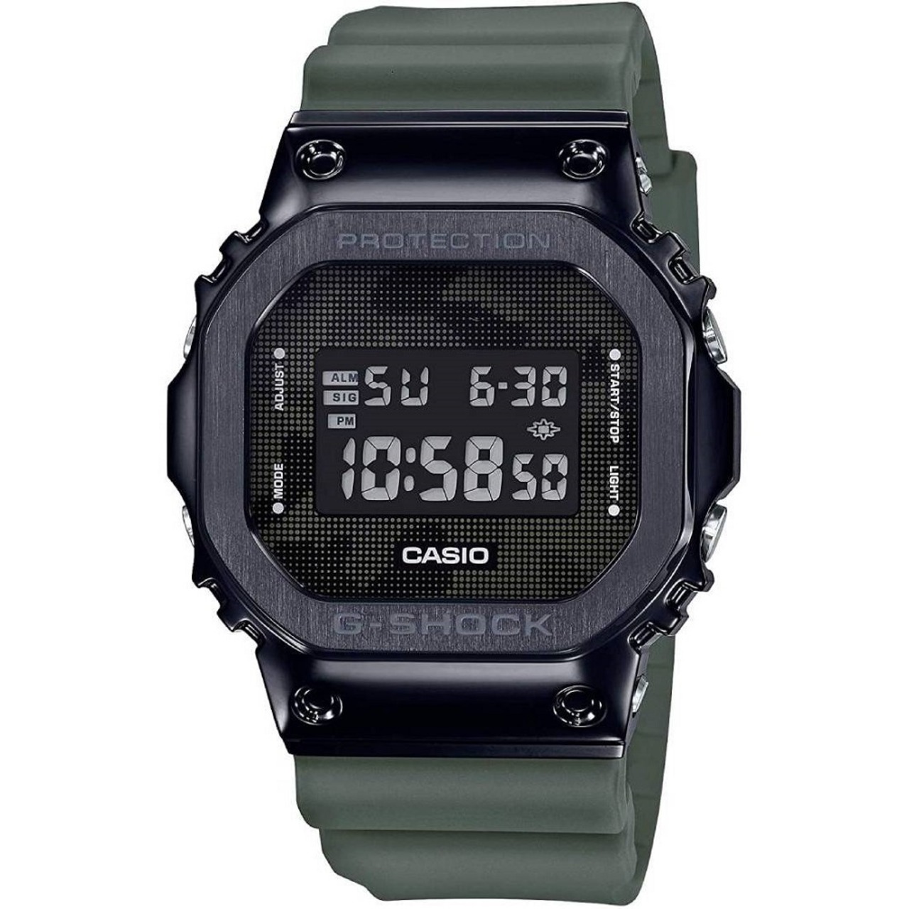CASIO カシオ G-SHOCK Gショック メタル製ベゼル 硬質なステンレス素材 反転液晶 GM-5600B-3 腕時計 メンズ