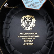 フラメンコ 小物 Antonio Garcia アントニオガルシア 54サイズ 兎毛 コルドベス ハット 帽子 ブラック系 黒 無地 箱付き ダンス 発表会 パーティ コルドベスハット
