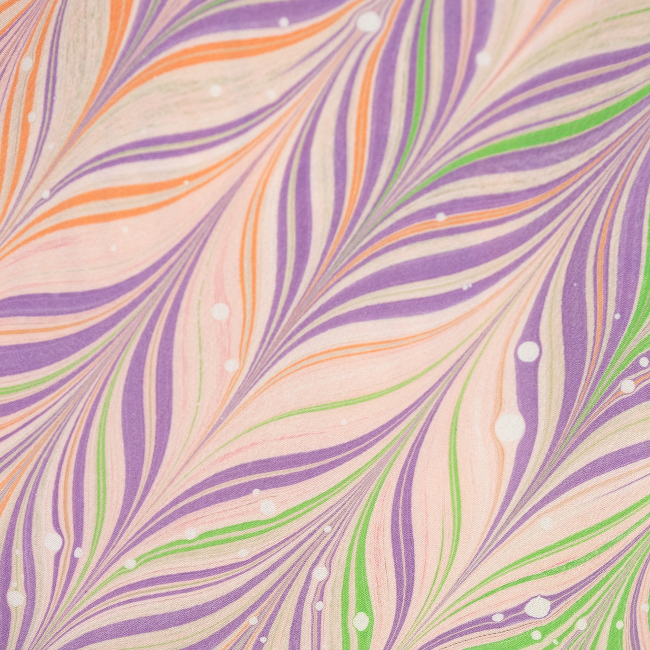 〈Sunset Macaron〉矢羽柄 × ドット〜洗えるきもの(シルジェリー)〜