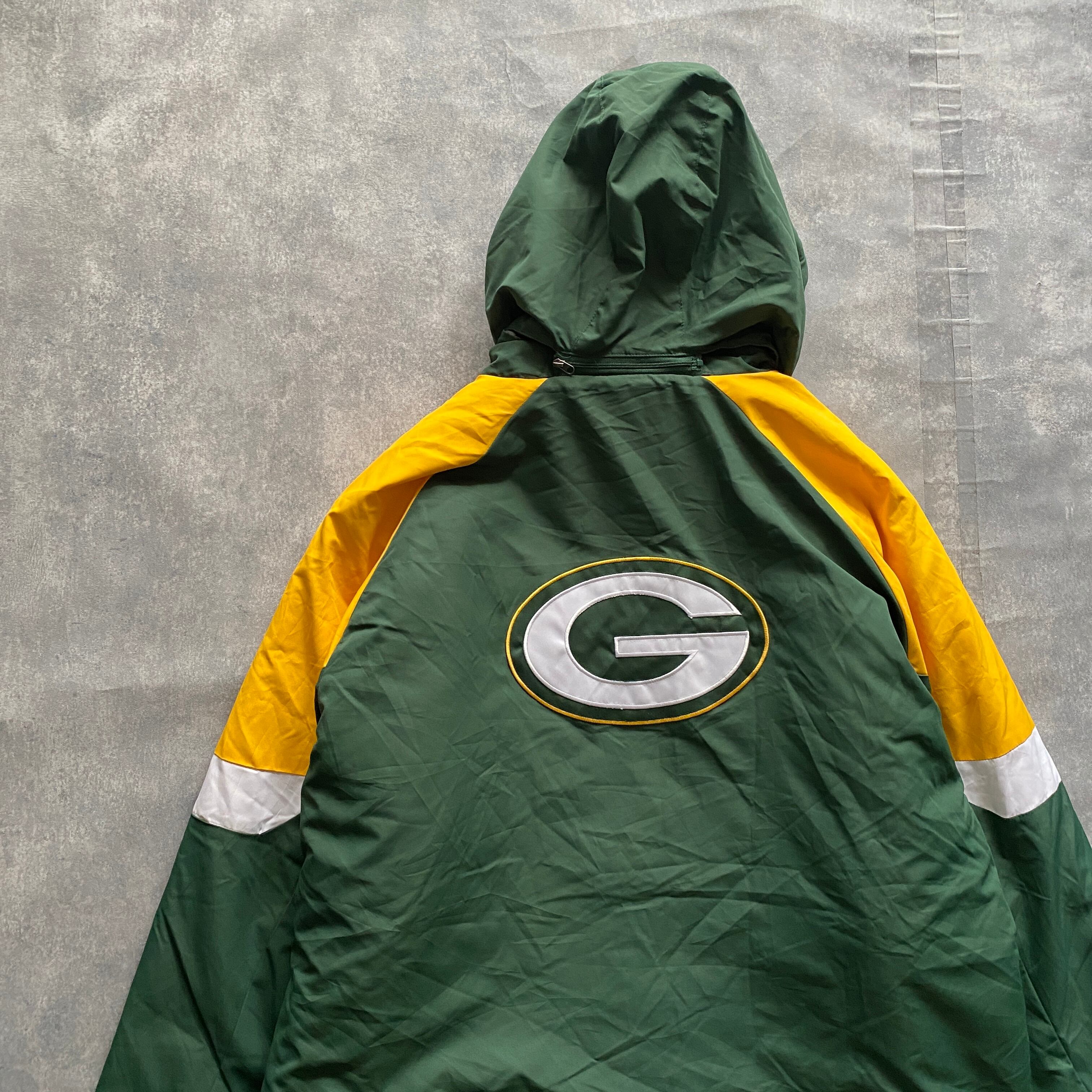 -ランクPRO PLAYER NFL GREEN BAY PACKERS グリーンベイパッカーズ バックロゴ 中綿ジャケット メンズXL /eaa377838