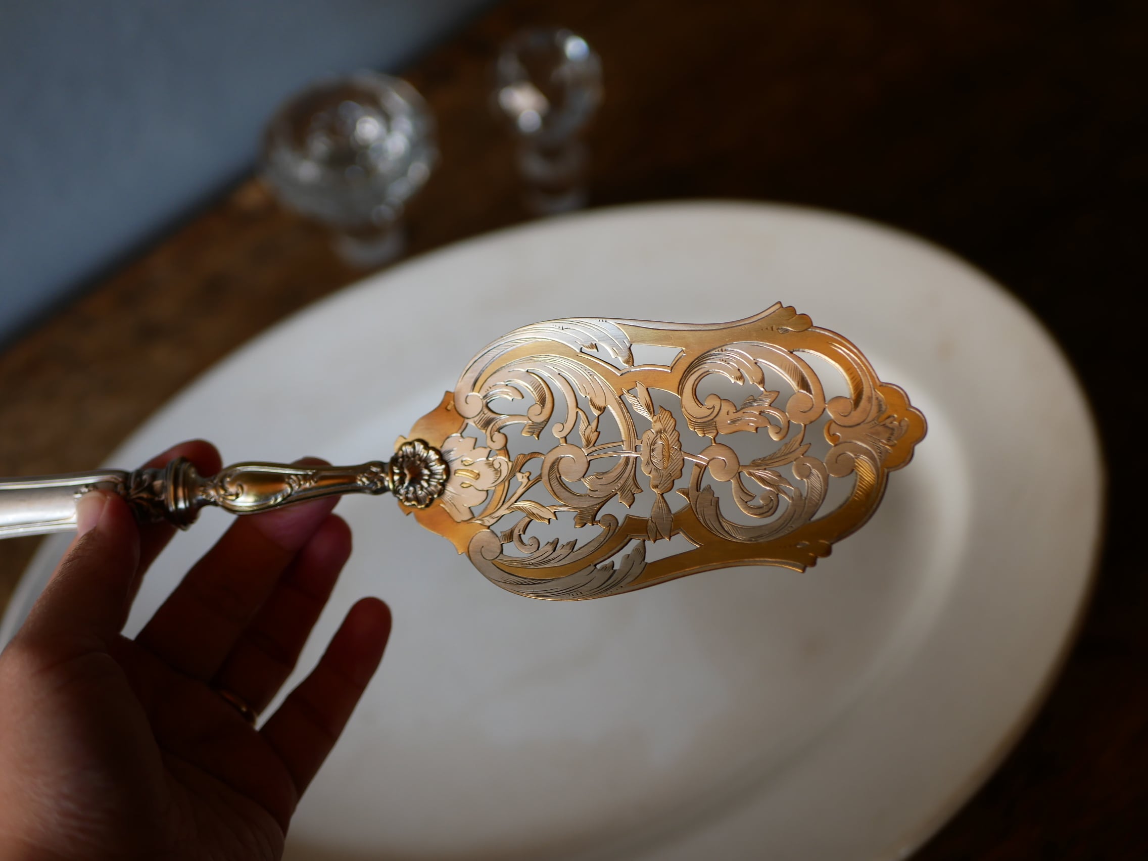 アンティーク　ヨーロッパのケーキサーバー ヨーロッパアンティーク ケーキサーバー ブロカント