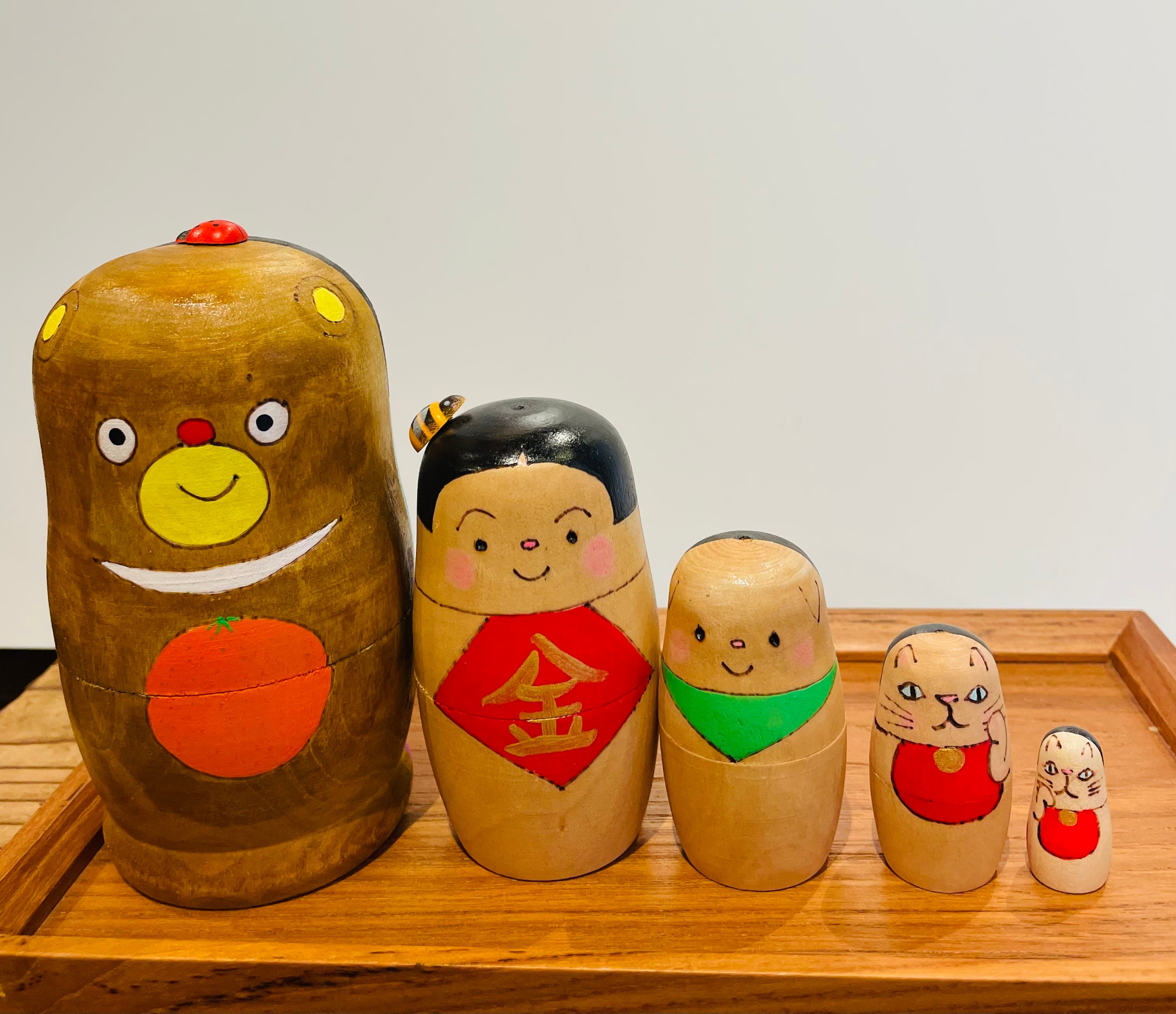 両面楽しめるリバーシブルマトリョーシカ お雛様&金太郎 松田知子