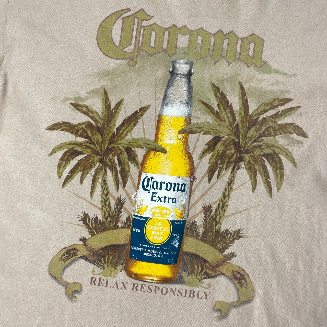 00年代 Corona コロナビール 企業 プリントTシャツ メンズL 古着 ...