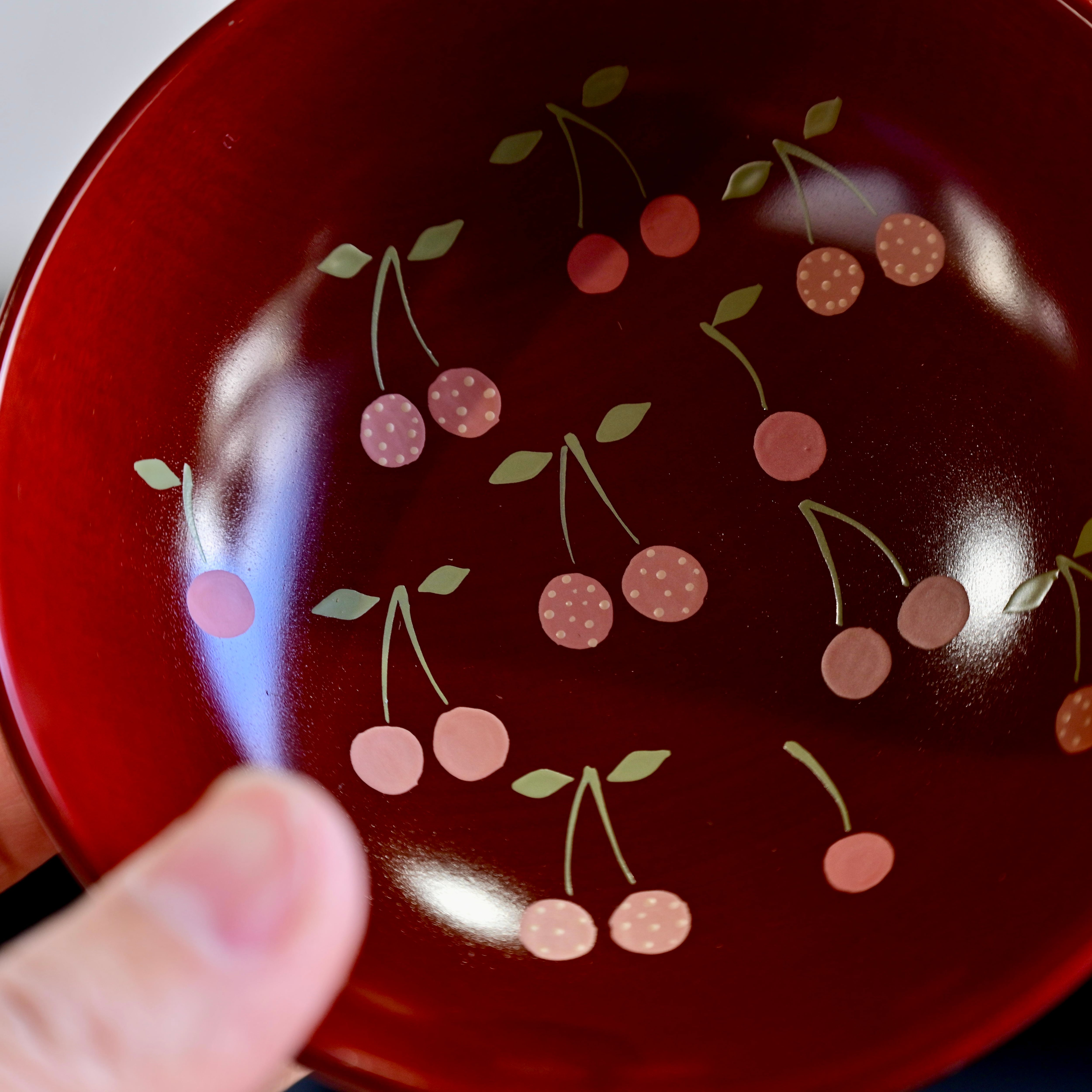 奥の麻衣子 絵漆こども椀(弁柄) / Children Soup Bowl / 2104150000335