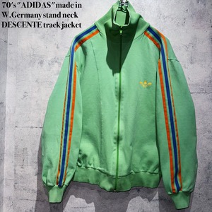 70's"ADIDAS"made in W.Germany stand neck DESCENTE track jacket
