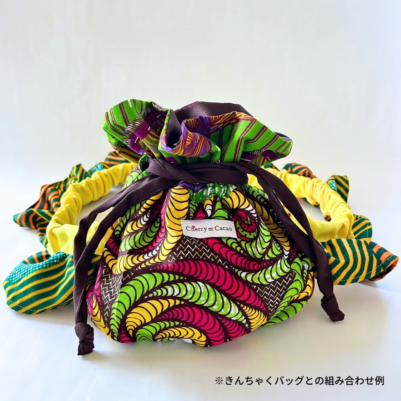 くしゅくしゅフリルストラップ サファリ イエロー（日本縫製）｜バッグ