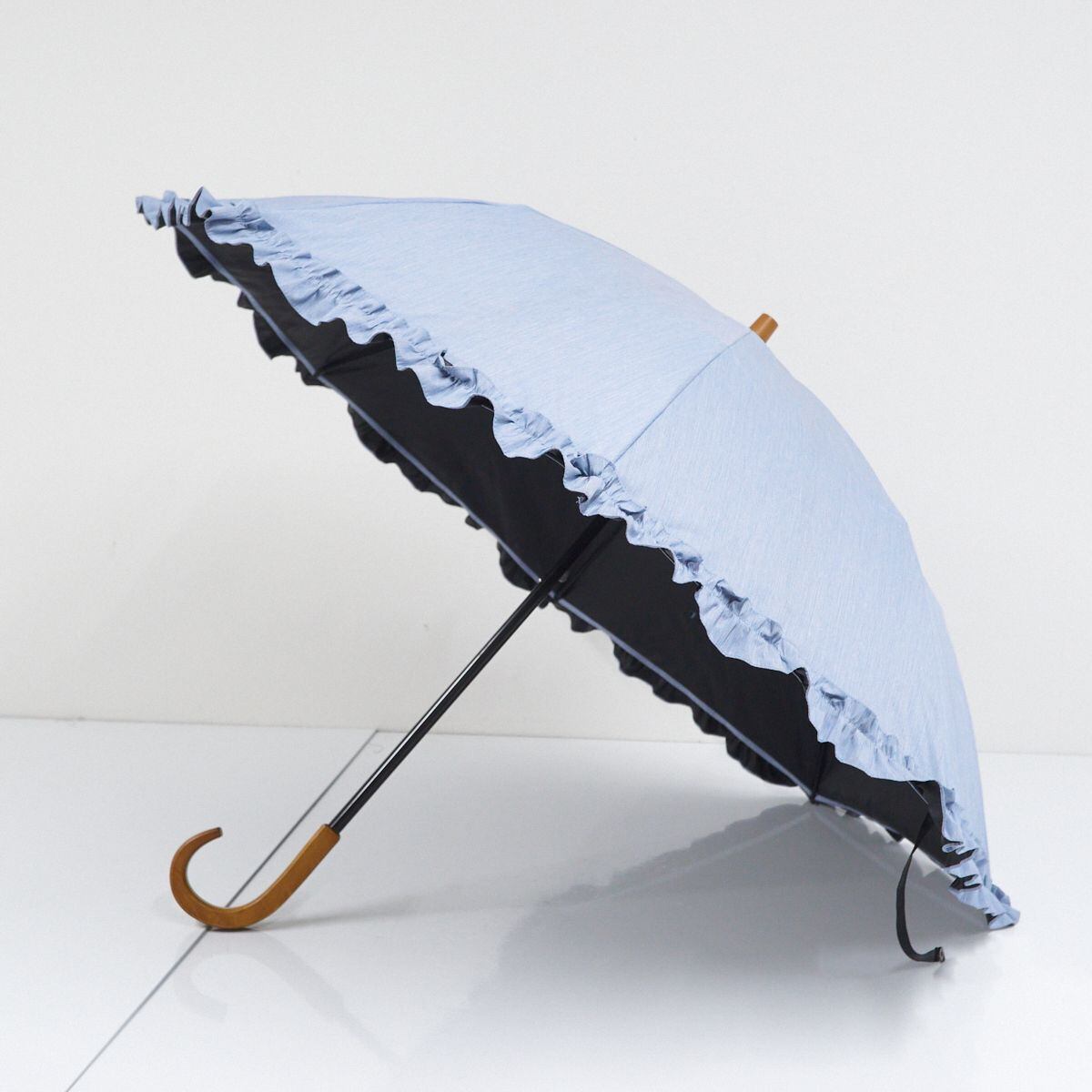 日傘サンバリア100大判フロスト完売レディース傘メンズ2段折り - 通販