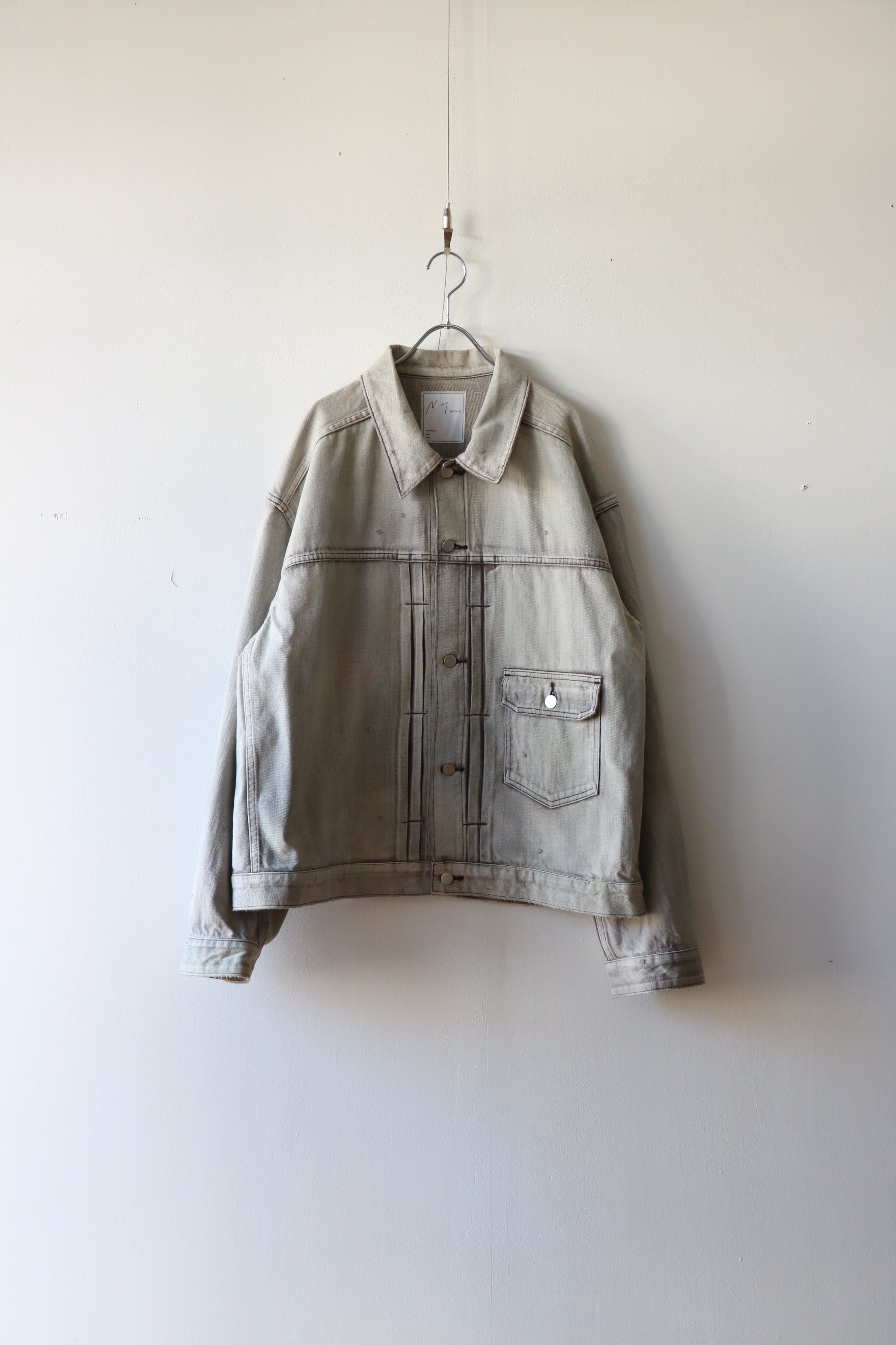 Ancellm -LAYERING COLOR DENIM JACKET- / ANC-JK67 / アンセルム レイヤリングカラー デニムジャケット
