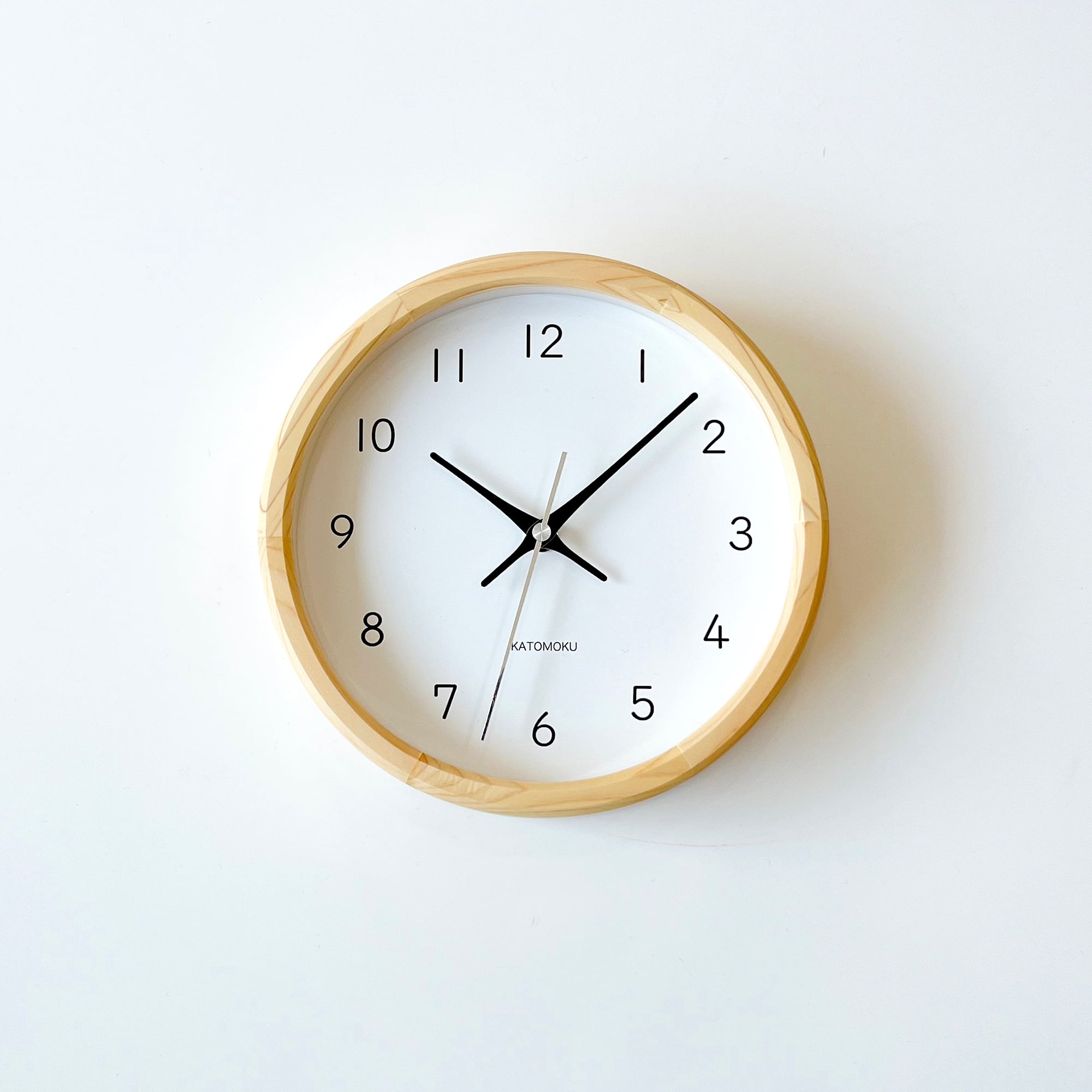 KATOMOKU muku clock 13 ヒノキ km-130HI 掛け時計 | 加藤木工株式会社