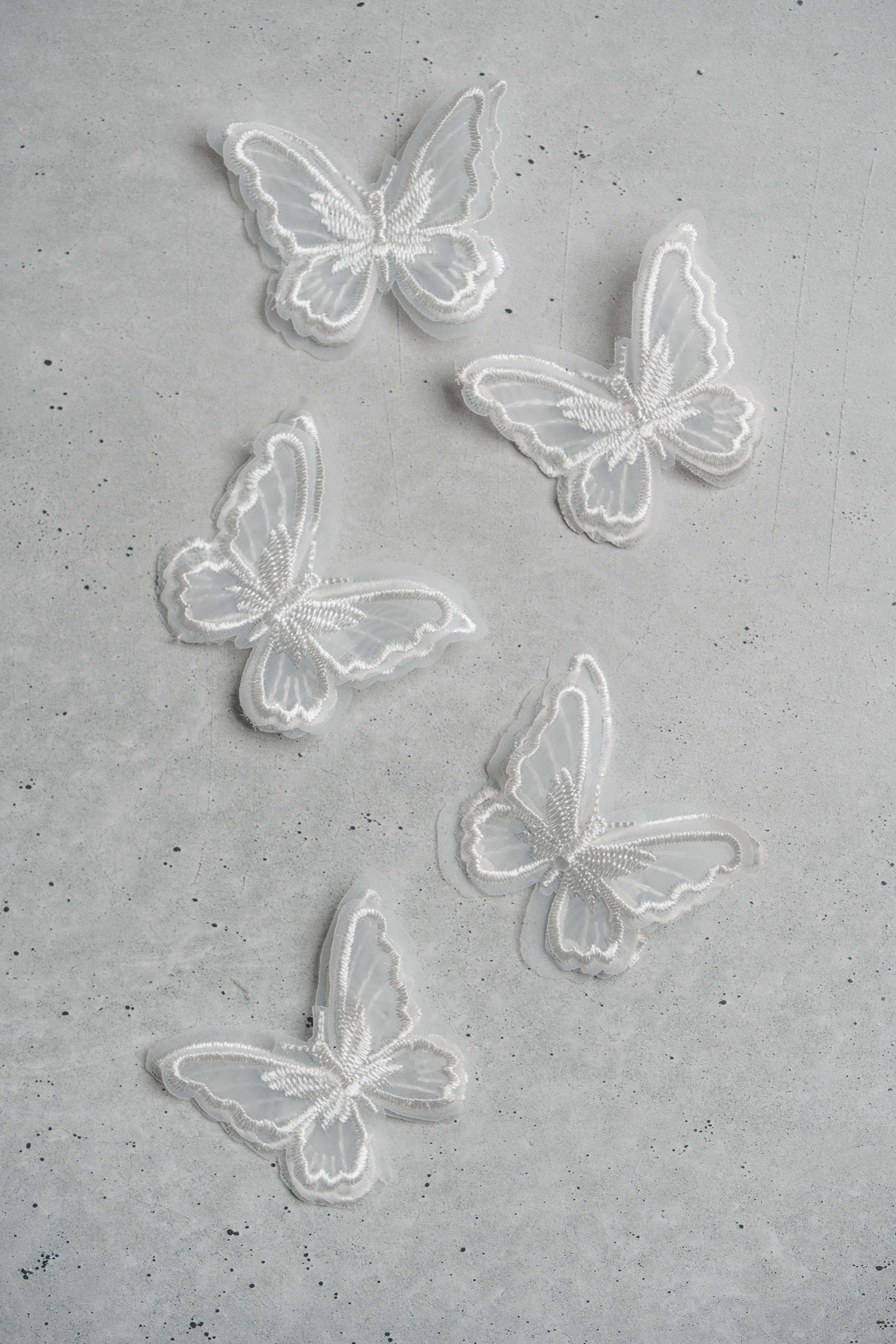 Butterfly embroidery ヘッドパーツ5点セット | ウェディング