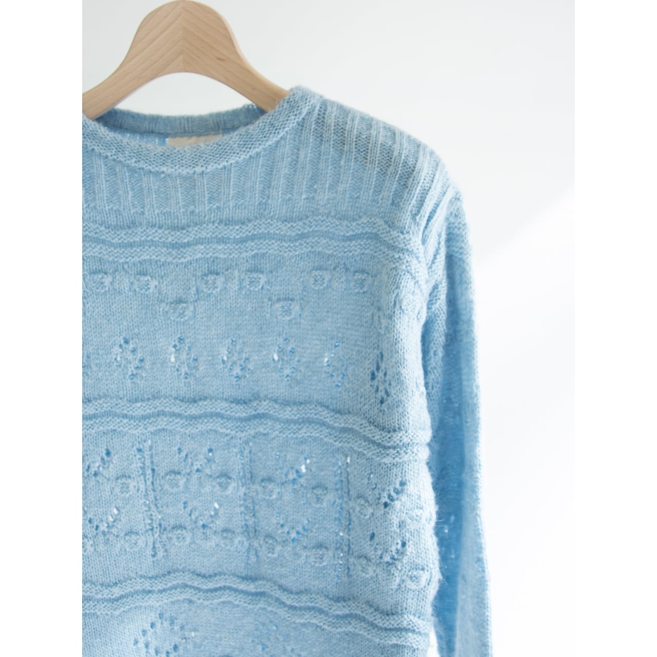 【courreges paris】Made in France 70's Acrylic-Wool Sweater(クレージュ フランス製アクリルウールセーター ニット)