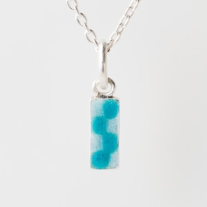 CHECK aqua & cyan - necklace -