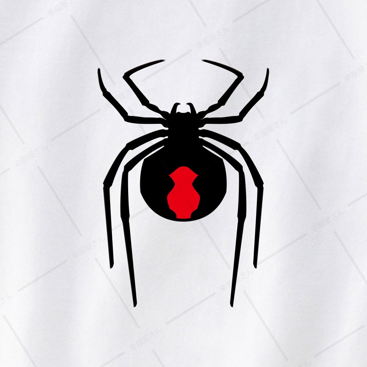 セアカゴケグモ Tシャツ am57 猛毒 超危険生物 SPIDER ハロウィンの衣装に！