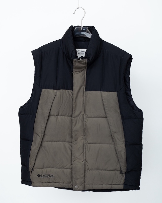 "Colombia" fly-front 2-tone padding vest