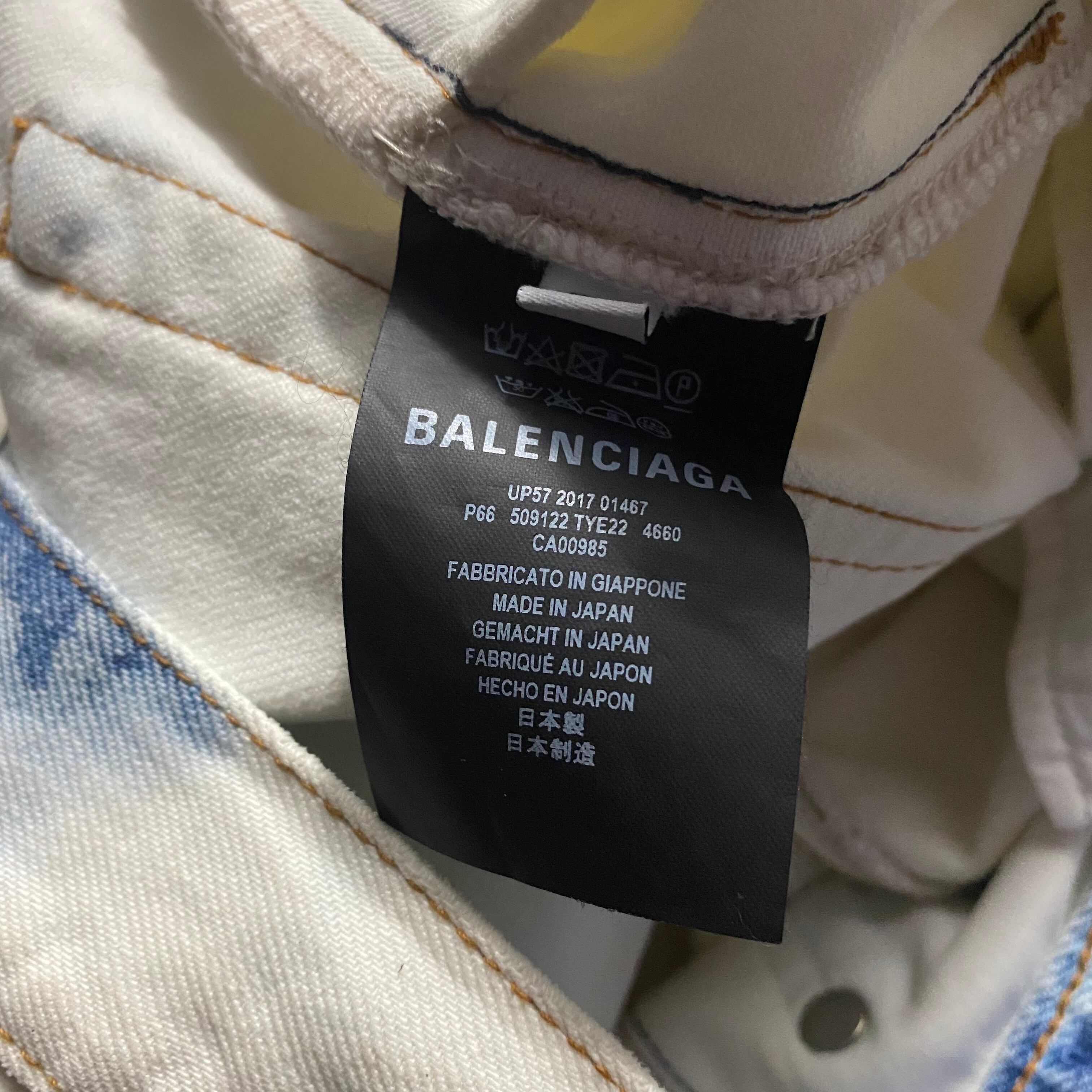 BALENCIAGA bleach denim pants | NOIR ONLINE