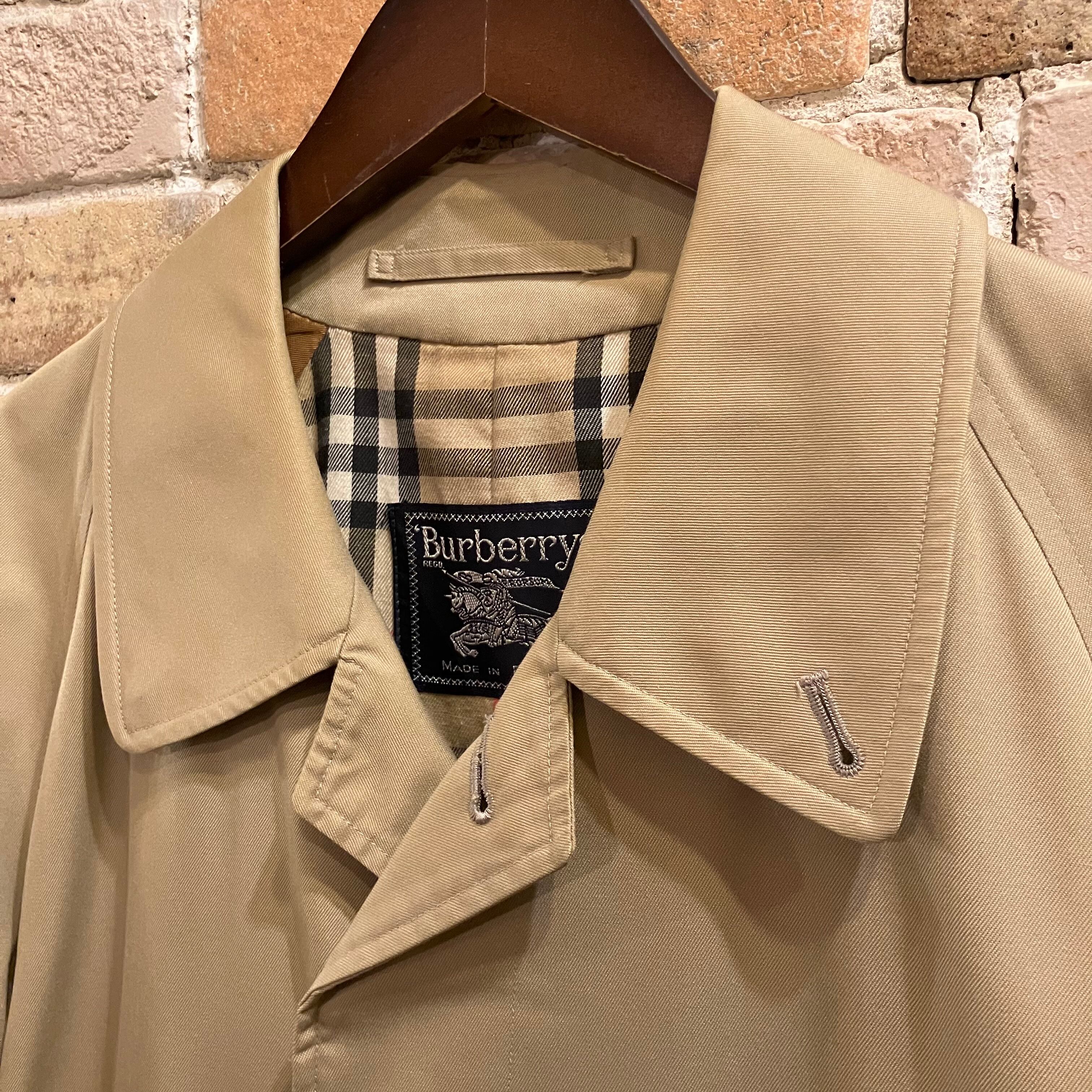 Burberry イングランド製 ベージュステンカラーコート サイズ44(UK34