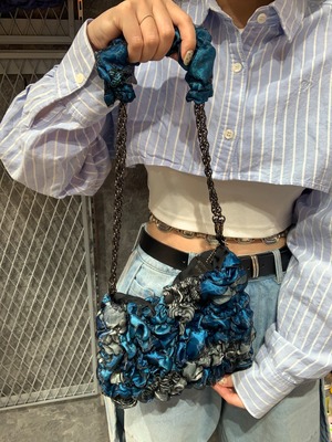 【Kimi】 puff chain ribbon bag  vintage②