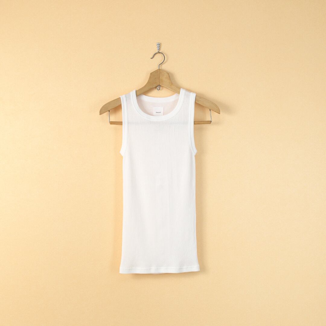 Gauze# ガーゼ G468 コットンカシミアテレコタンクトップ