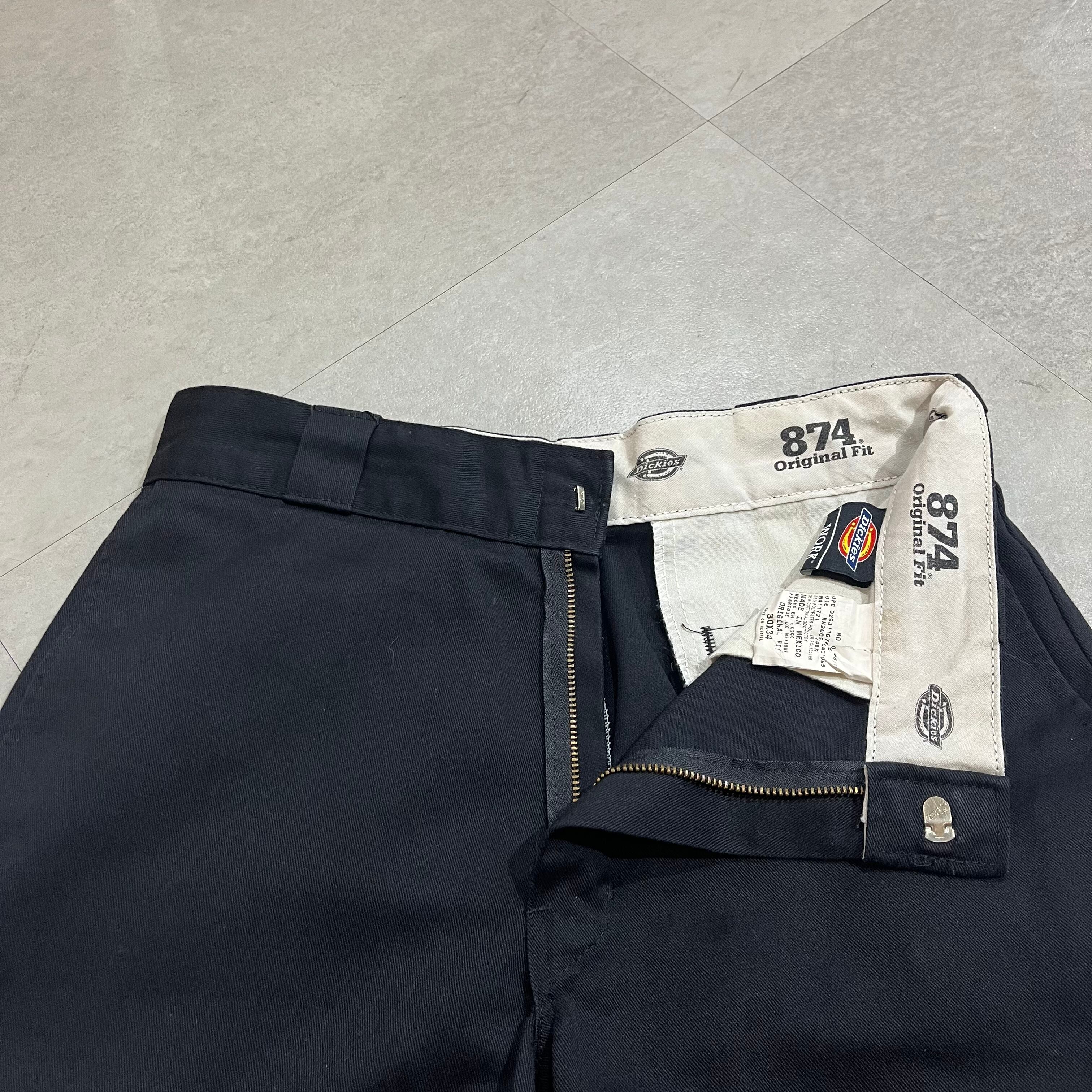 size:W30×L34【 Dickies 874 】ディッキーズ 874 ワークチノパンツ ワークパンツ ブラック 黒 古着 古着屋 高円寺  ビンテージ