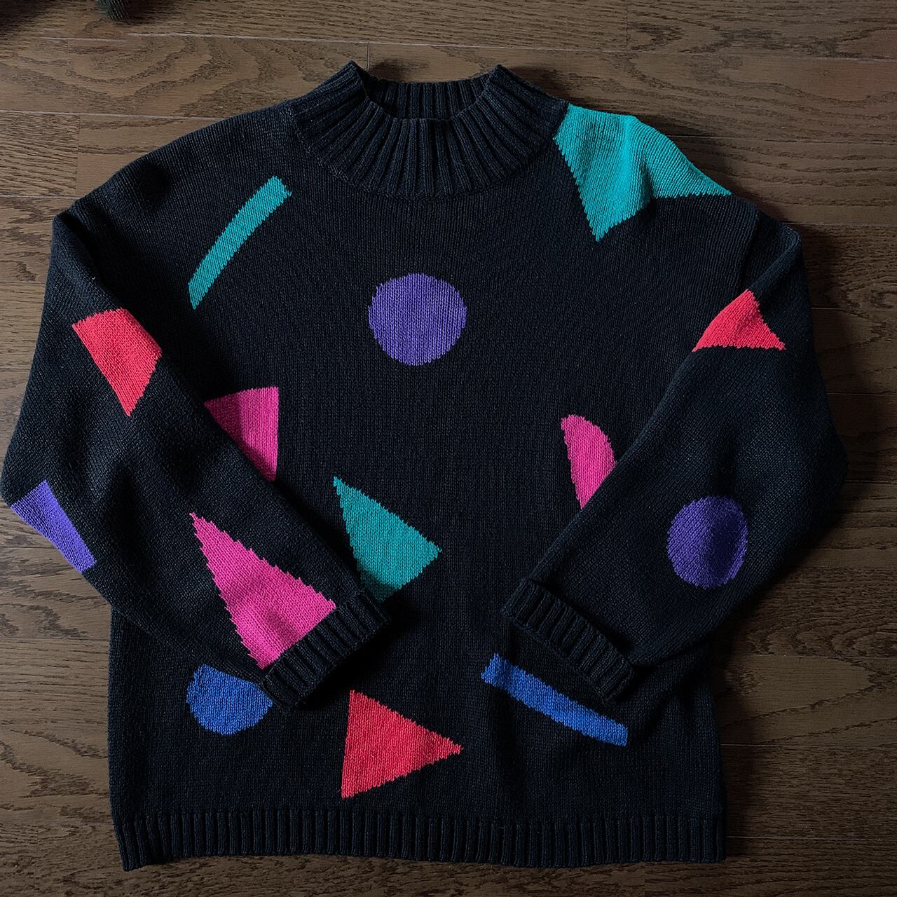 vintage colorful knit