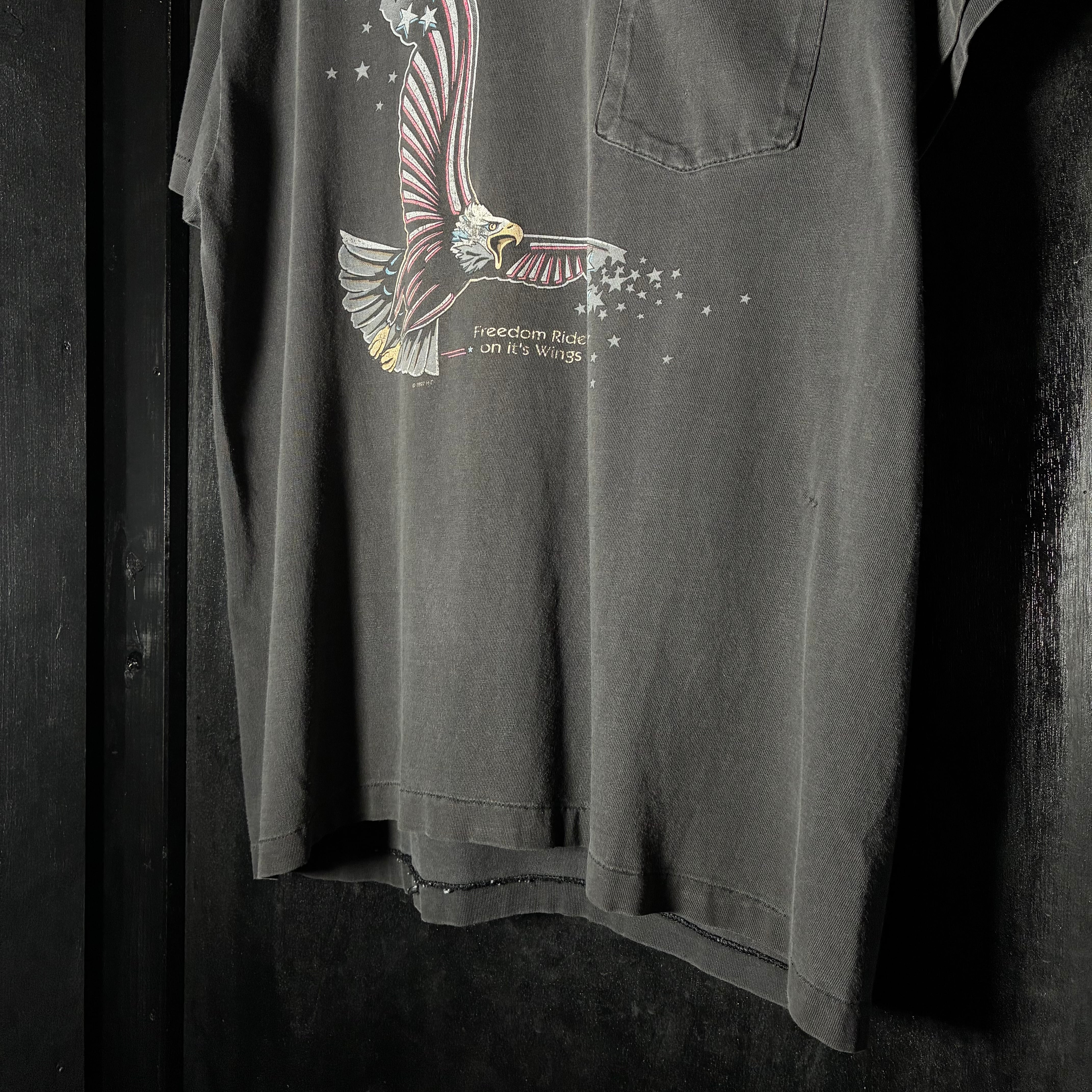 90s USA】Harley-Davidson Vintage Pocket Tee ハーレーダビッドソン
