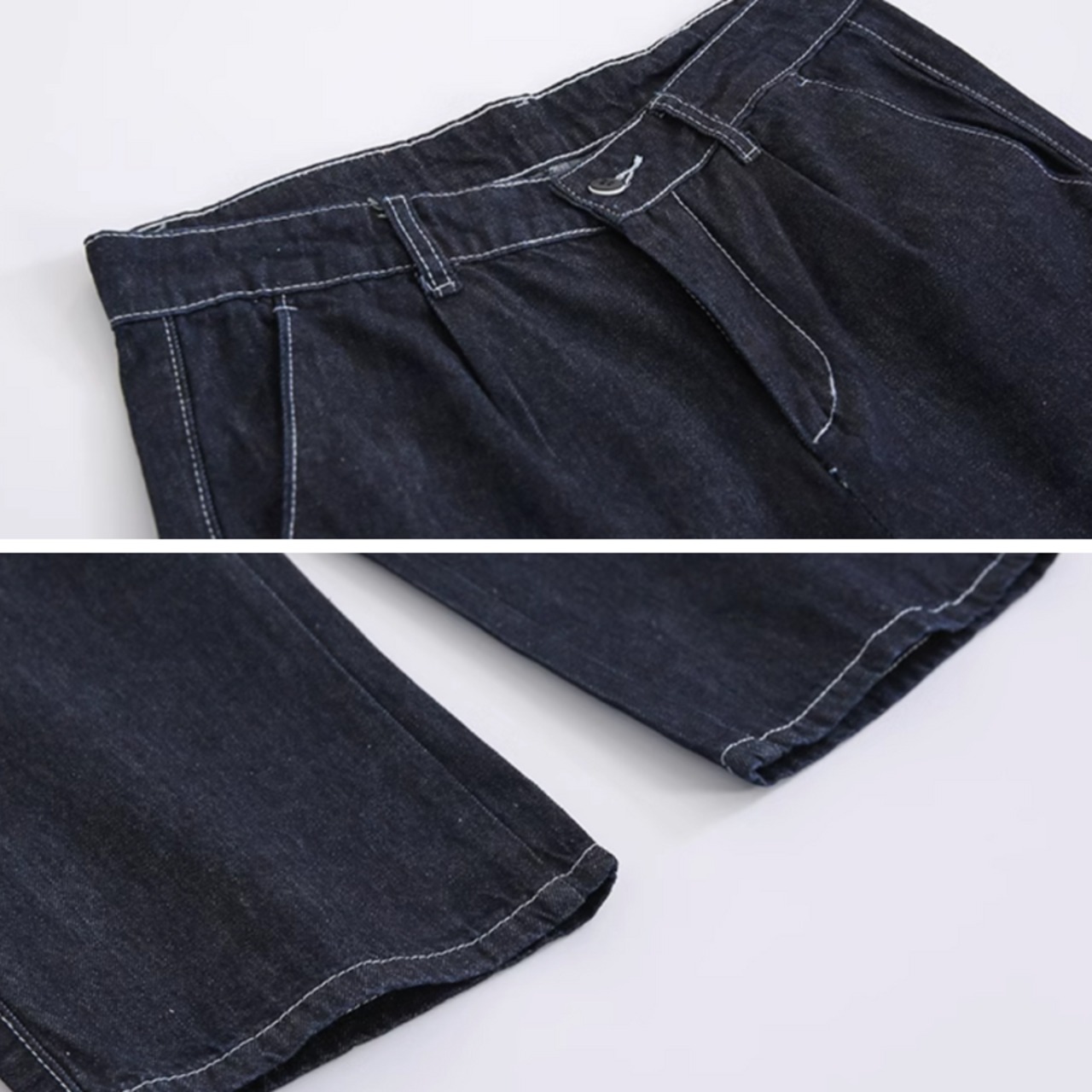 キレイめワイドレッグデニム　0657