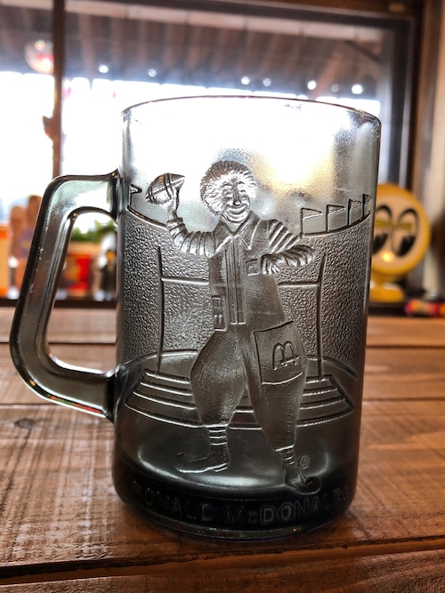 McDonald's Glass Mug ''RONALD /マクドナルド ロナルドグラズ  70's ビンテージ