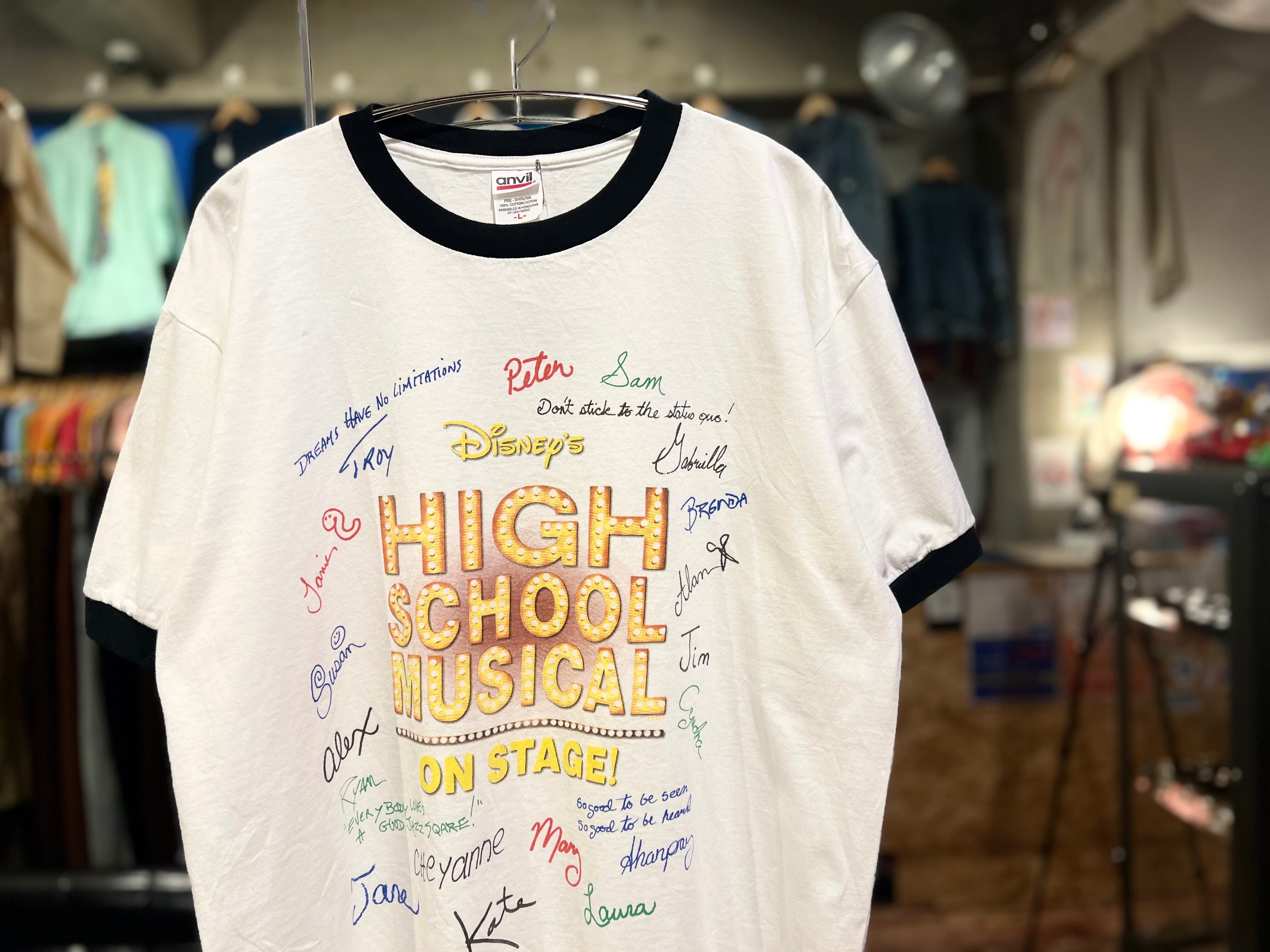 2000年代/anvil Disney ディズニー/HIGH SCHOOL MUSICAL ハイスクール ミュージカル/リンガー プリント T