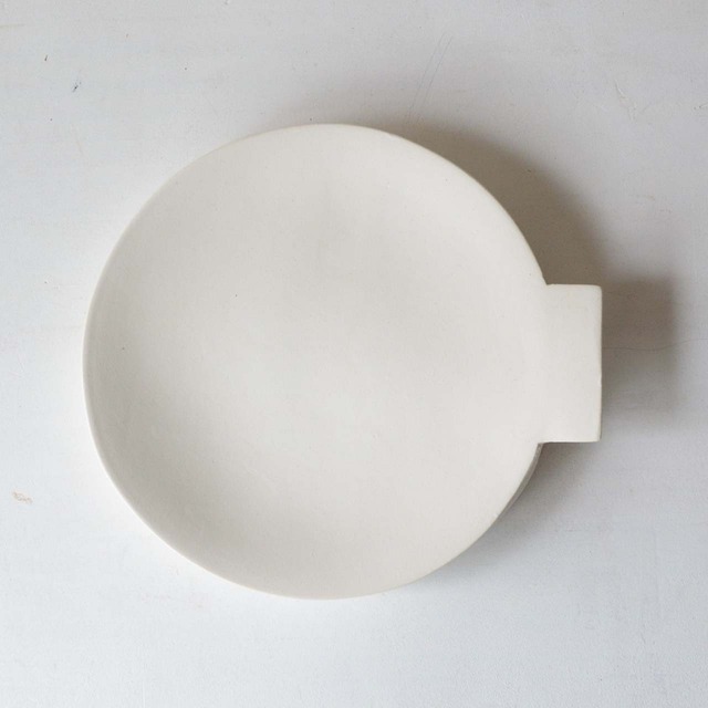 野上薫 片手付き丸皿（002-A）