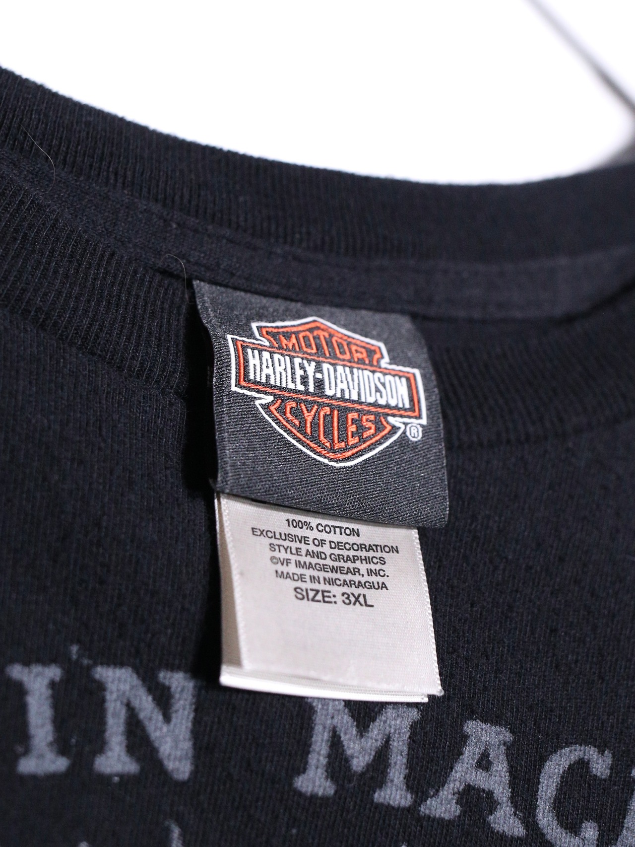 "Harley-Davidson" XXL over silhouette front and back print tee - 14