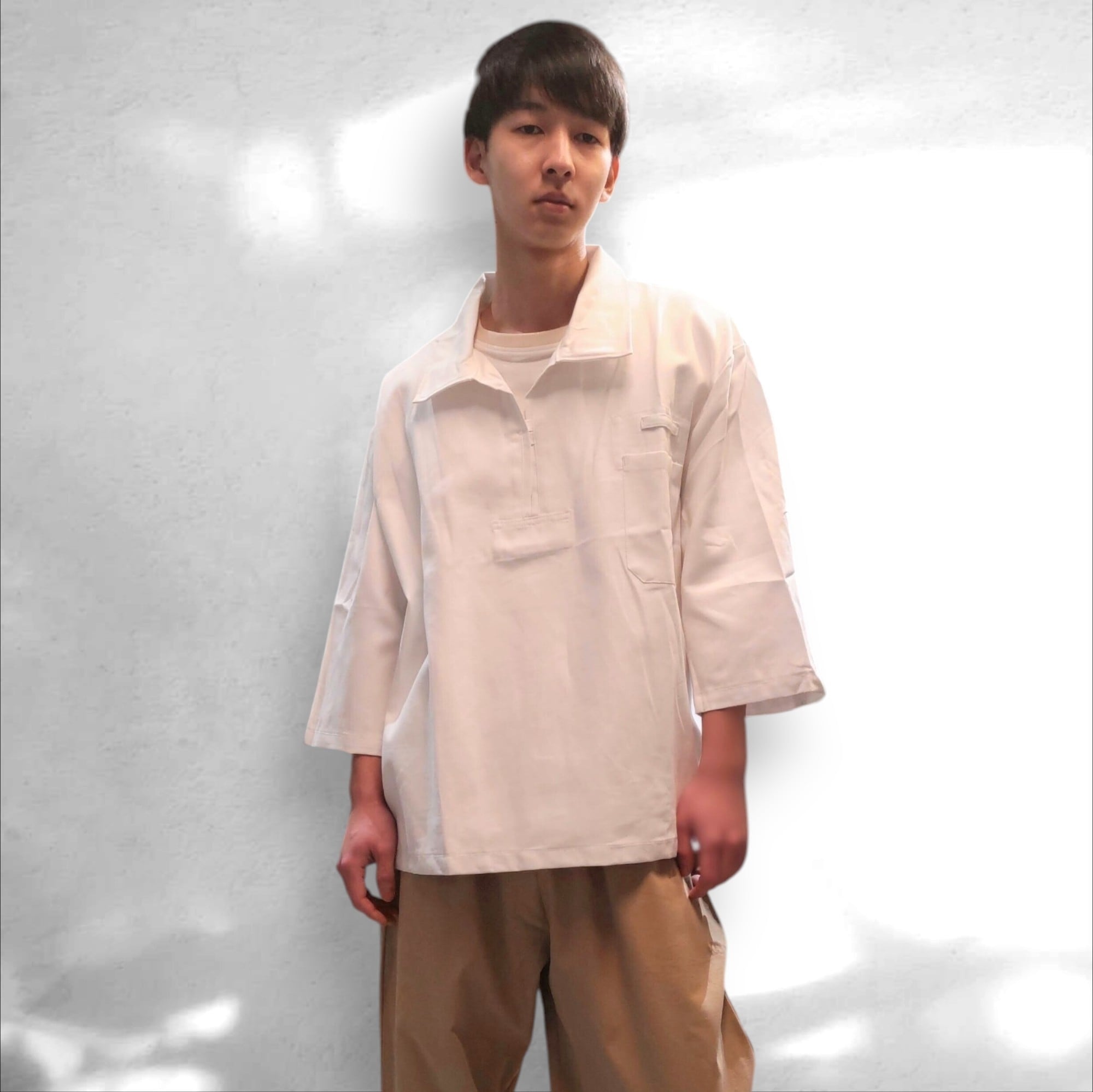 新品/デッドストック チェコ 軍 プルオーバージャケット ホワイト SIZE