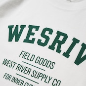 WESRIV FIELD GOODS TEE / WHITE — ADULT