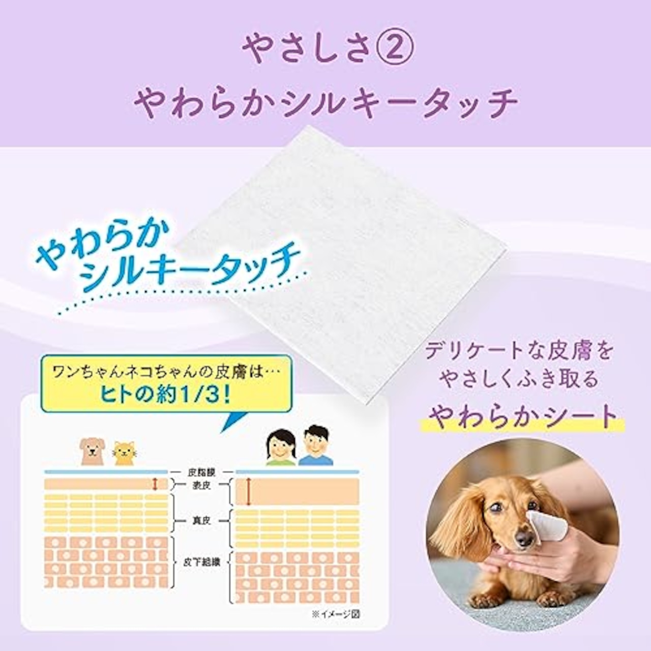 エリエールPet キミおもい 肌にやさしいウェットティシュー ノンアルコール除菌 60枚×3個パック