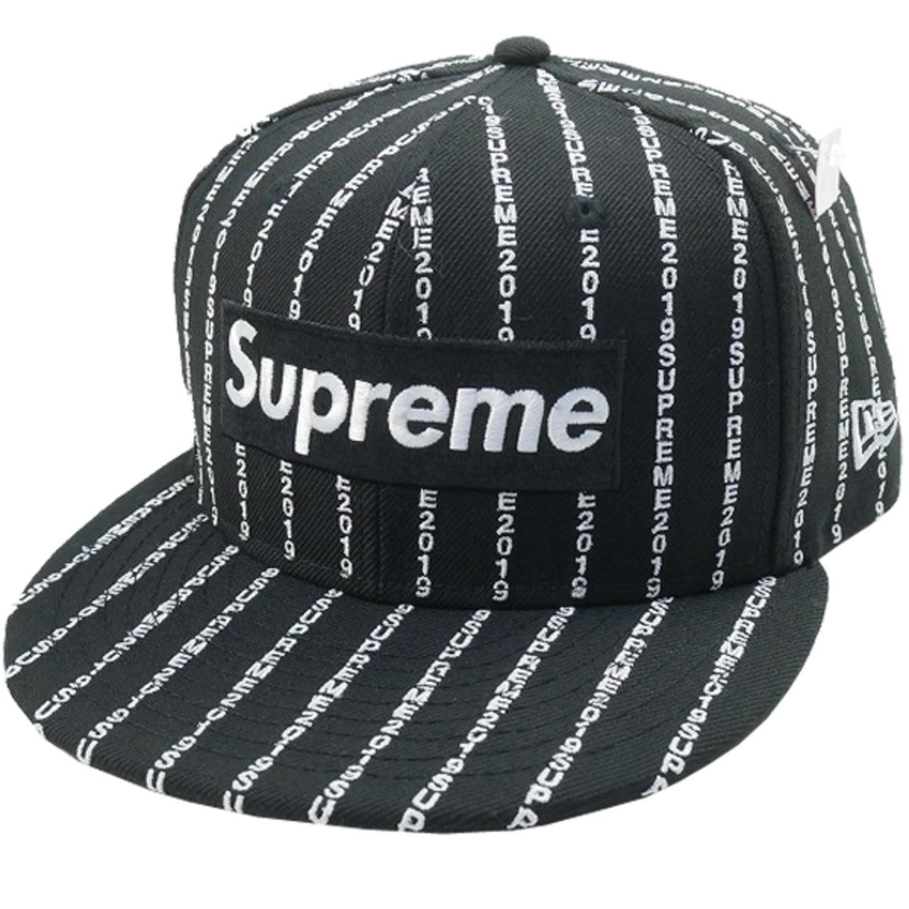 Size【7 3/8(M)】 SUPREME シュプリーム 19SS Text Stripe Box Logo 