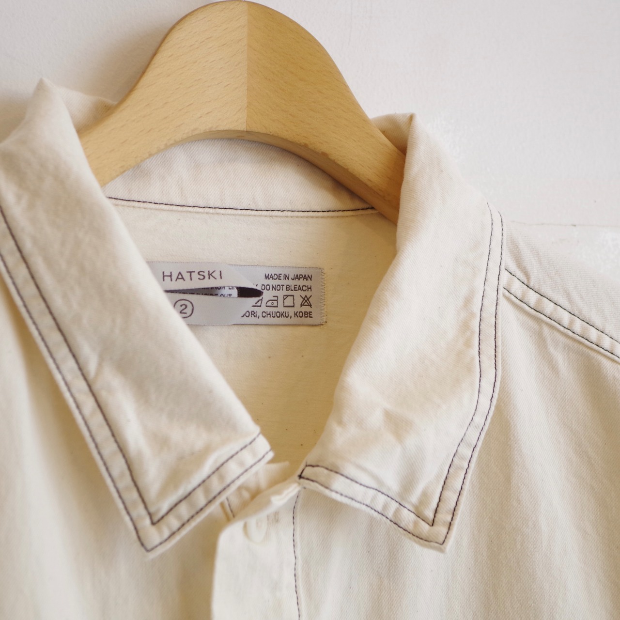 HATSKI  Faux Pullover Denim Shirt