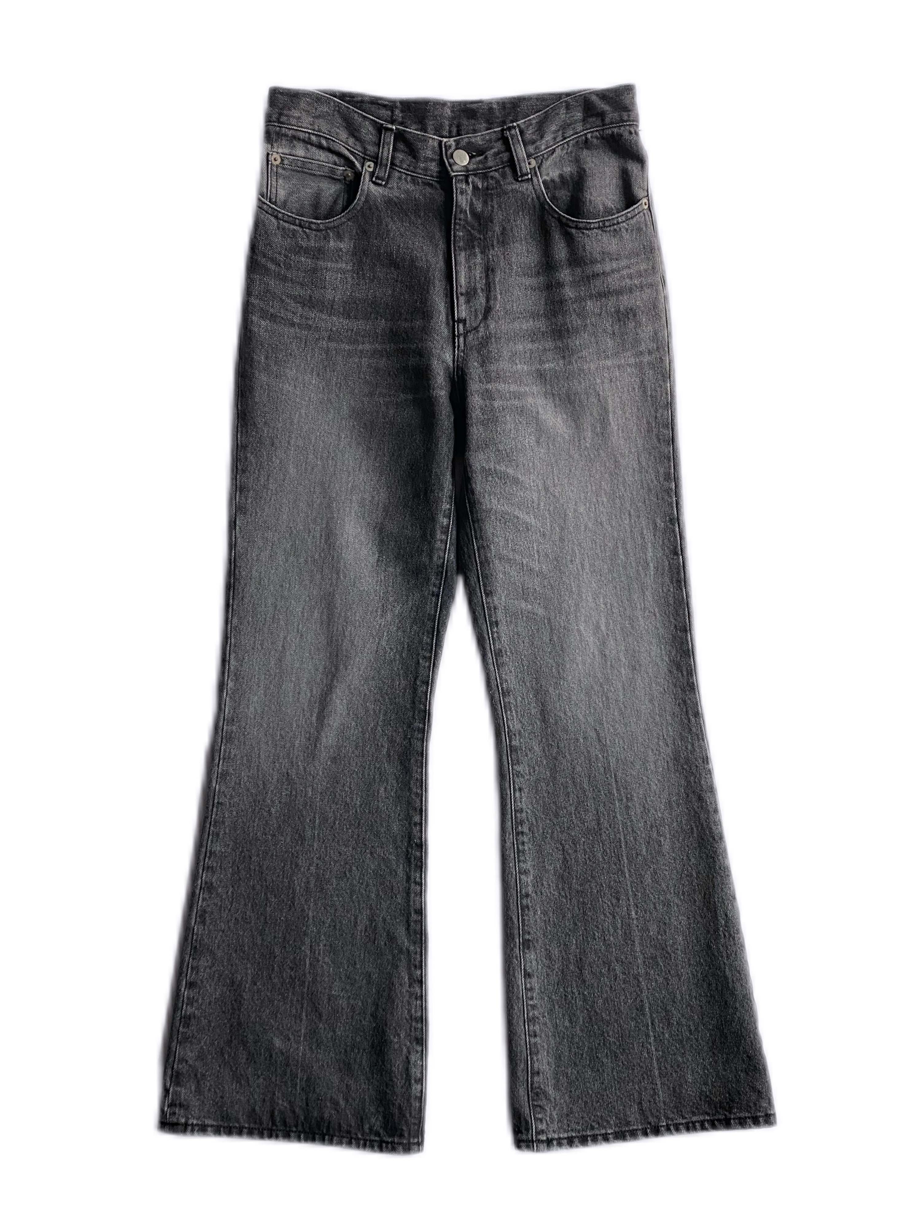 GEN IZAWA / Flare denim pants (black-wash) | TUNAGI JAPAN