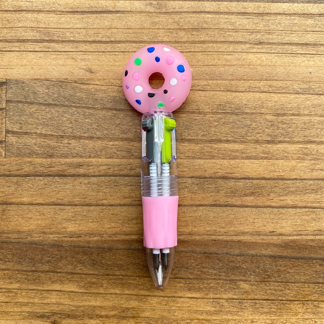 Pink donut 4-color ballpoint pen