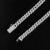 【Ice126】Iced Out Prong Chain Bracelet(5mm)