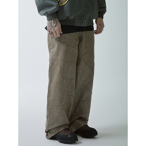 【DRIP6064】F2CE Brushed Wax Straight Pants