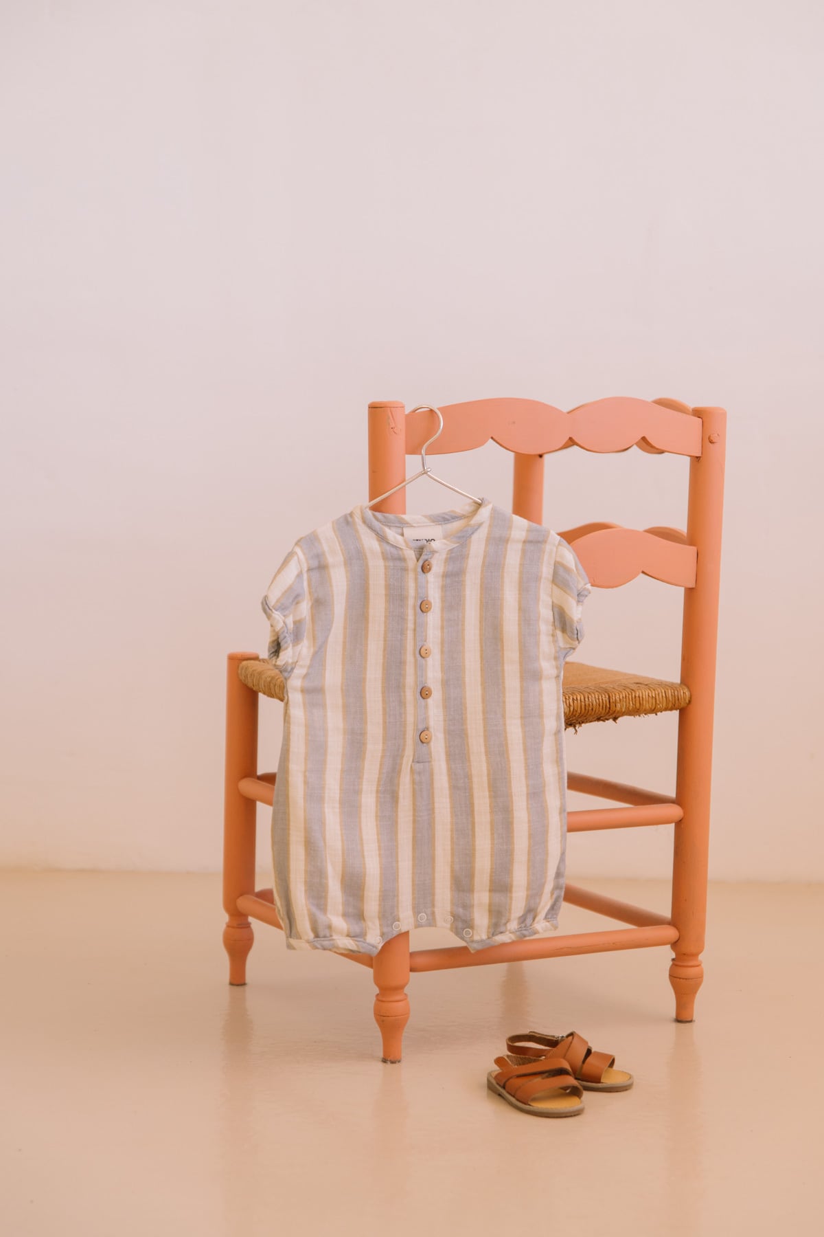 【RY】STUDIO BOHEME ROMPER BEBECITO 他 予約】Studio Boheme Paris ROMPER BEBECITO BLUE / GOLD STRIPES