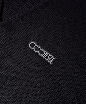 バックペイントオーバーサイズニットベスト (BLACK) CQ-47035