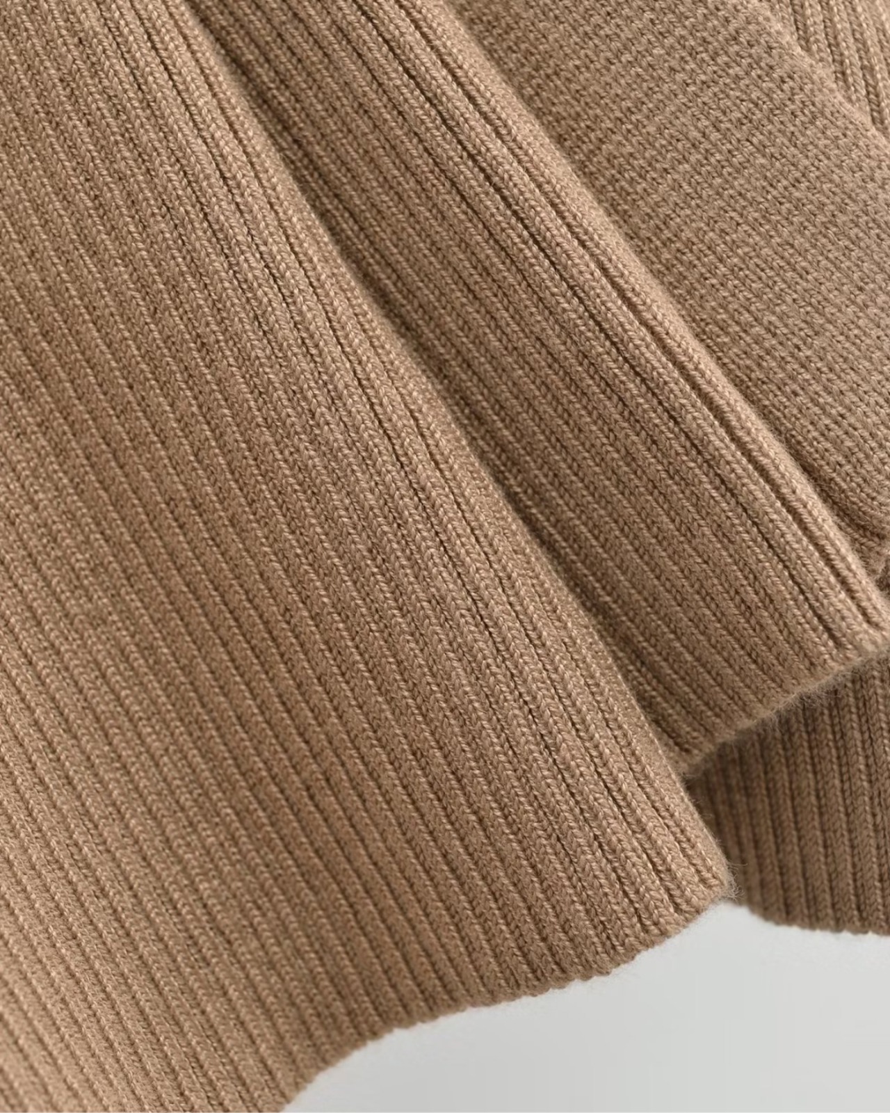 Vネックボタンリブニットワンピース 4color A0693 - 14