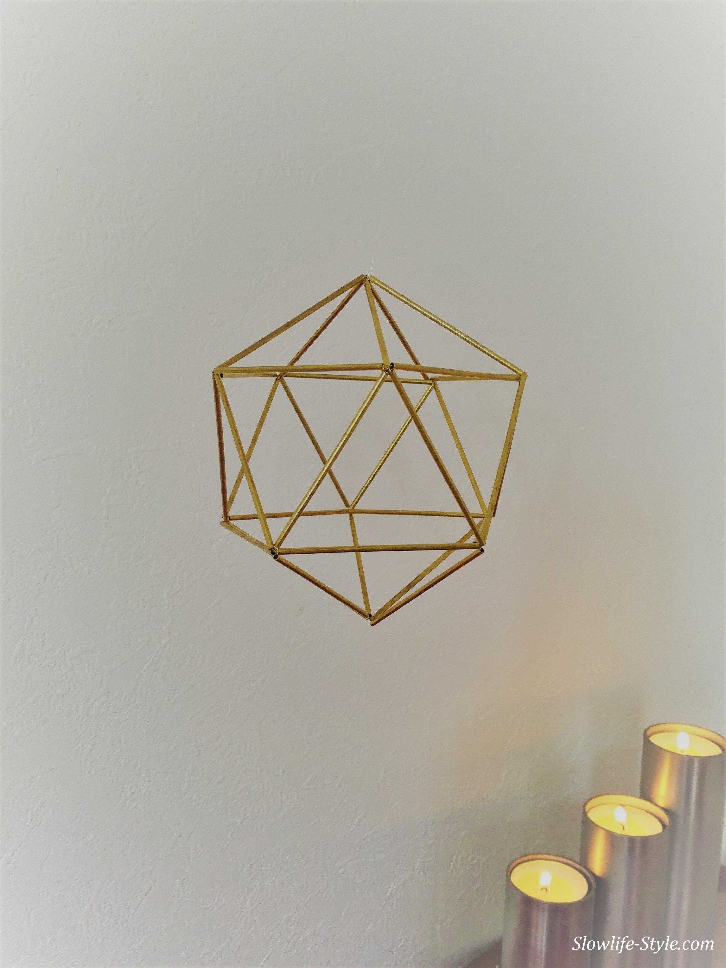 北欧インテリア/真鍮製のヒンメリ Ball 3個セット | Brass Himmeli